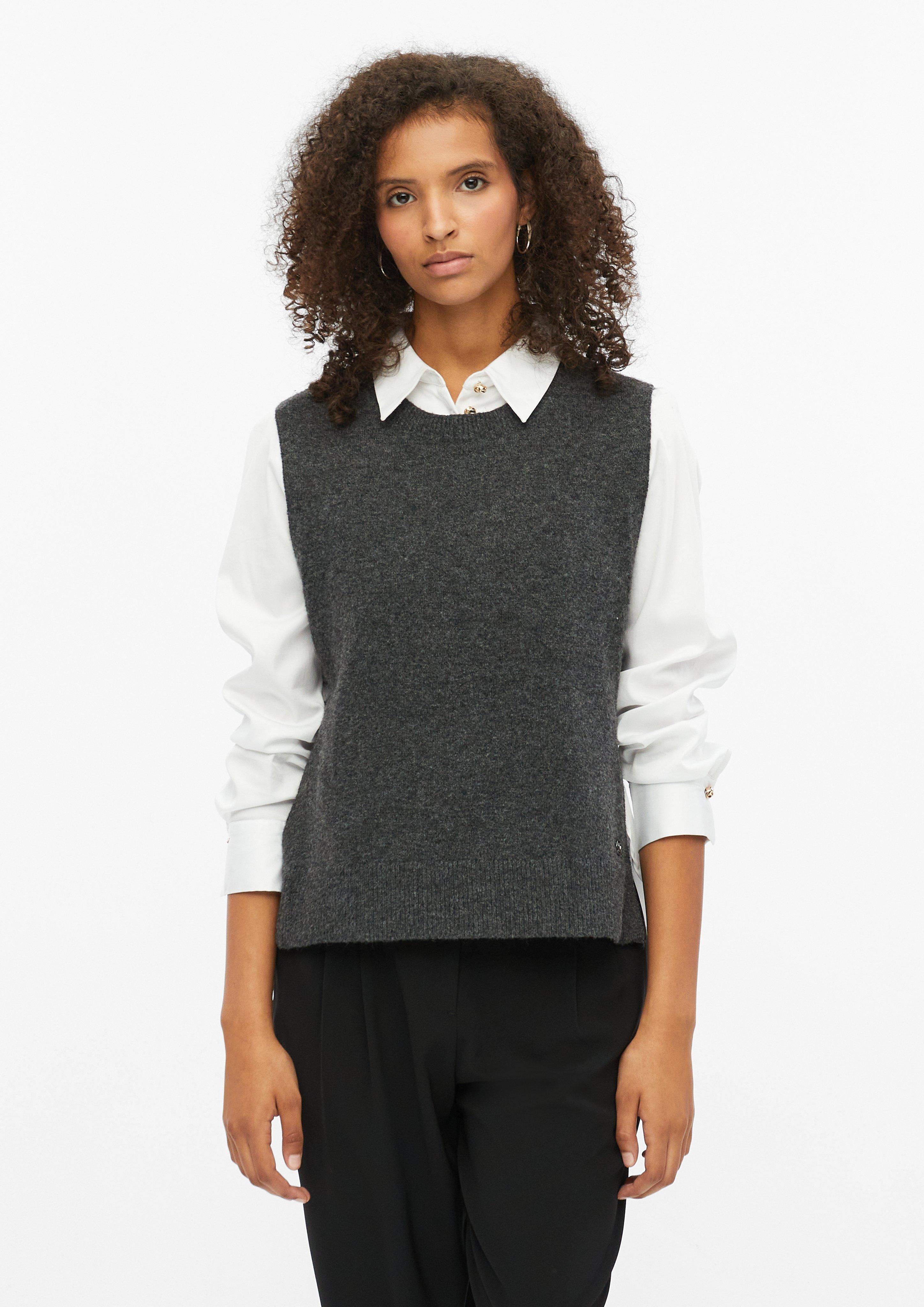 Strickpullunder in Farbe dunkelgrau von s.Oliver BLACK LABEL