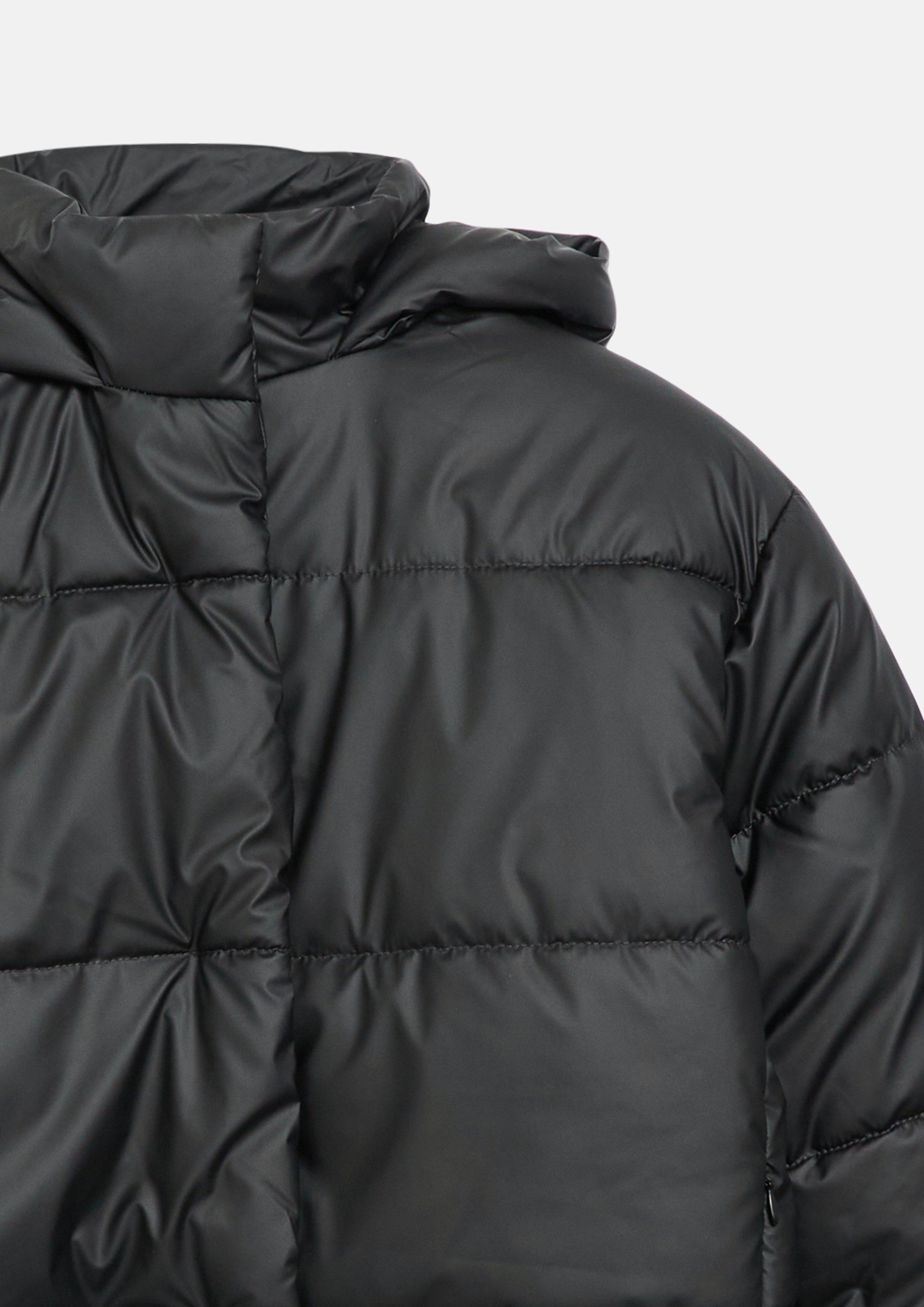 Kinder Wattierte Steppjacke mit Fleecefutter und Magnetknöpfen in schwarz von s.Oliver
