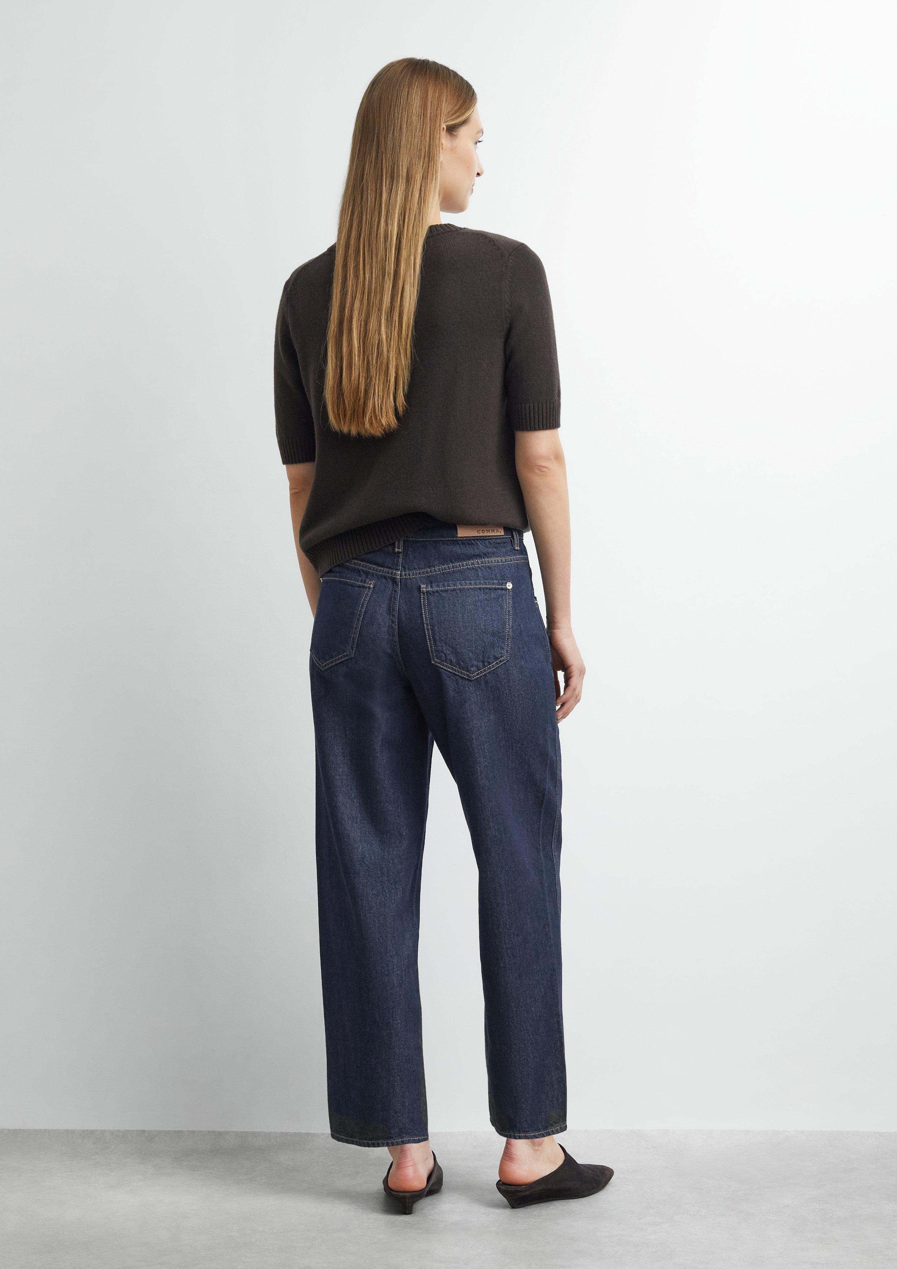 LIV - Dark Denim with Barrel Leg in blue by COMMA