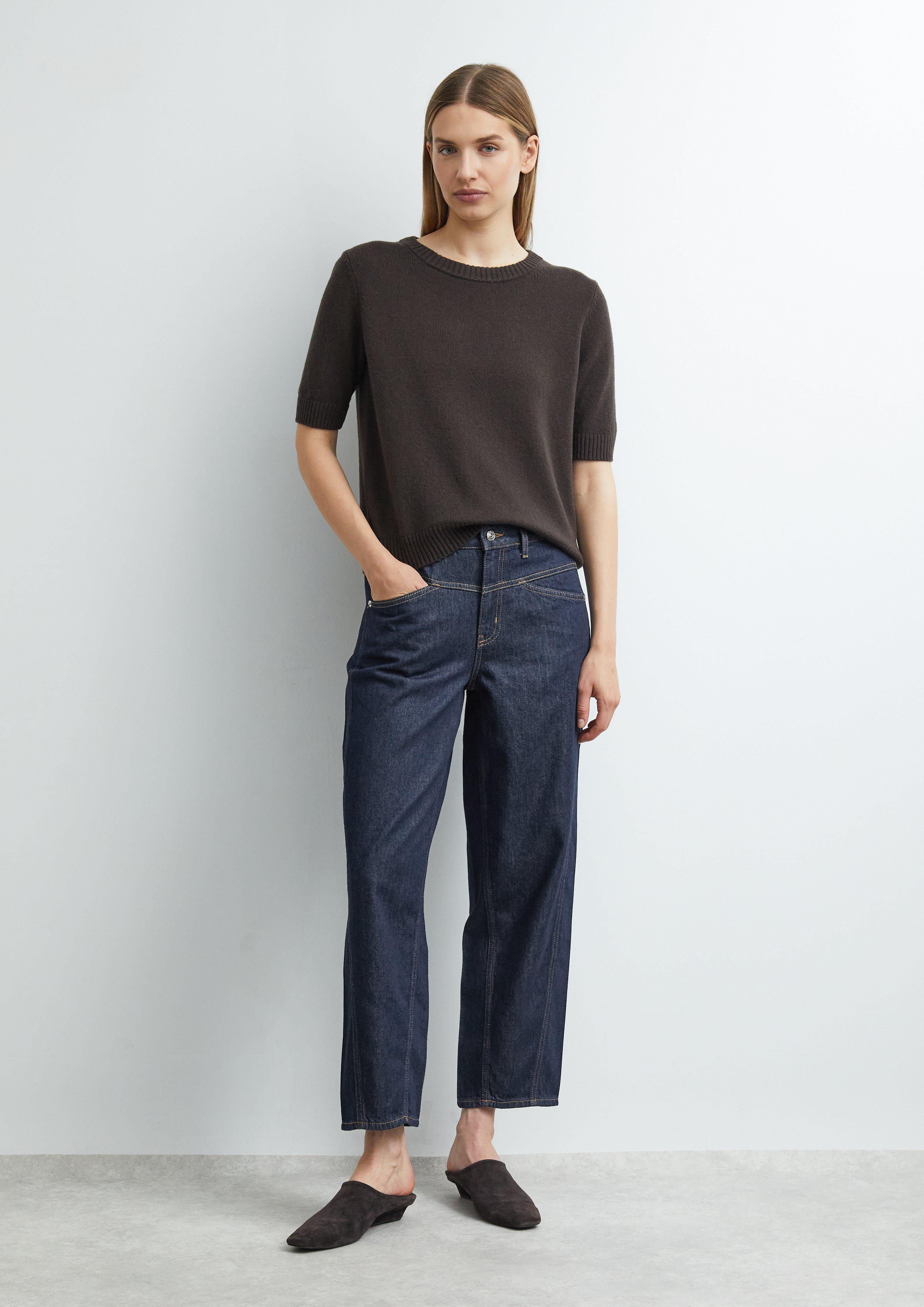 LIV - Dark Denim with Barrel Leg in blue by COMMA