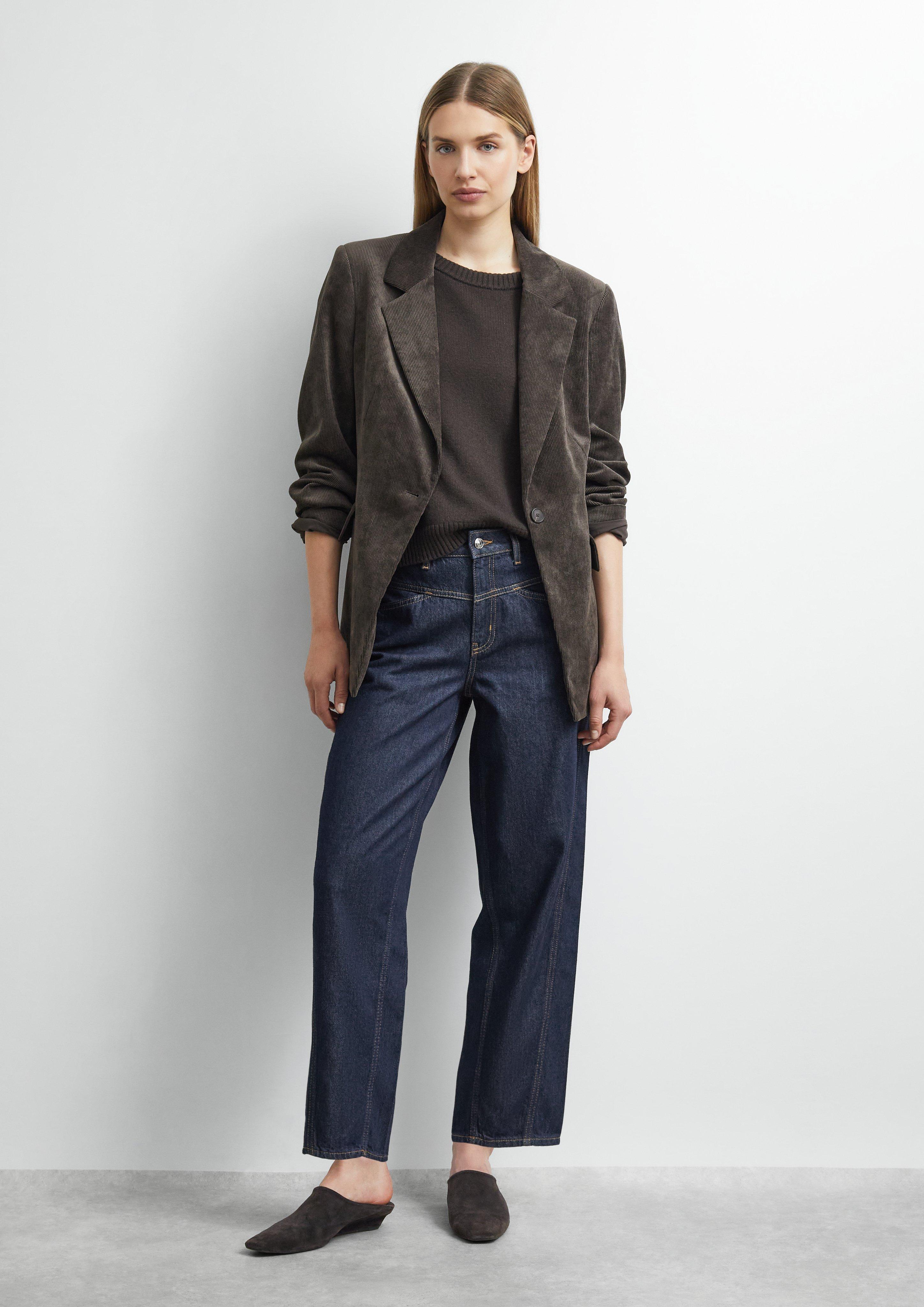 LIV - Dark Denim with Barrel Leg in blue by COMMA