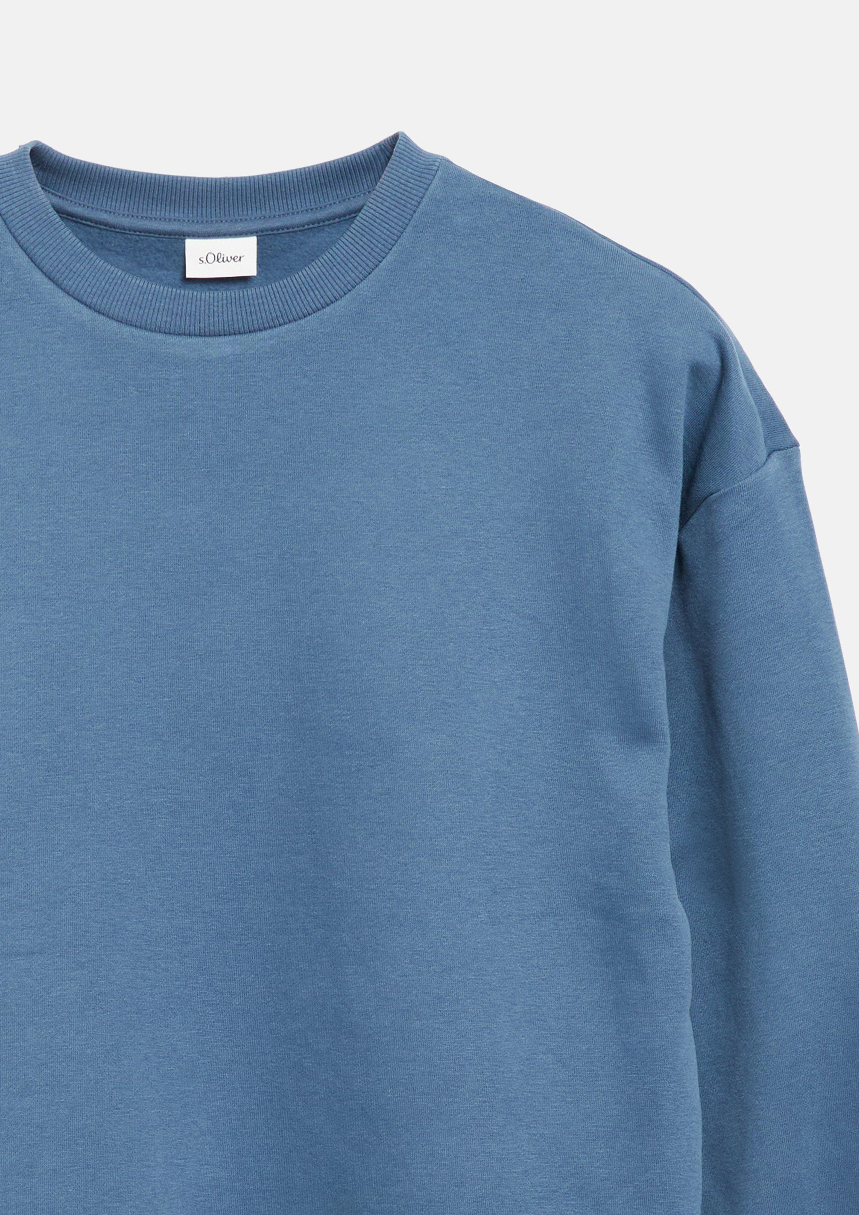 Junior Knus oversized sweatshirt met print in blauw van s.Oliver