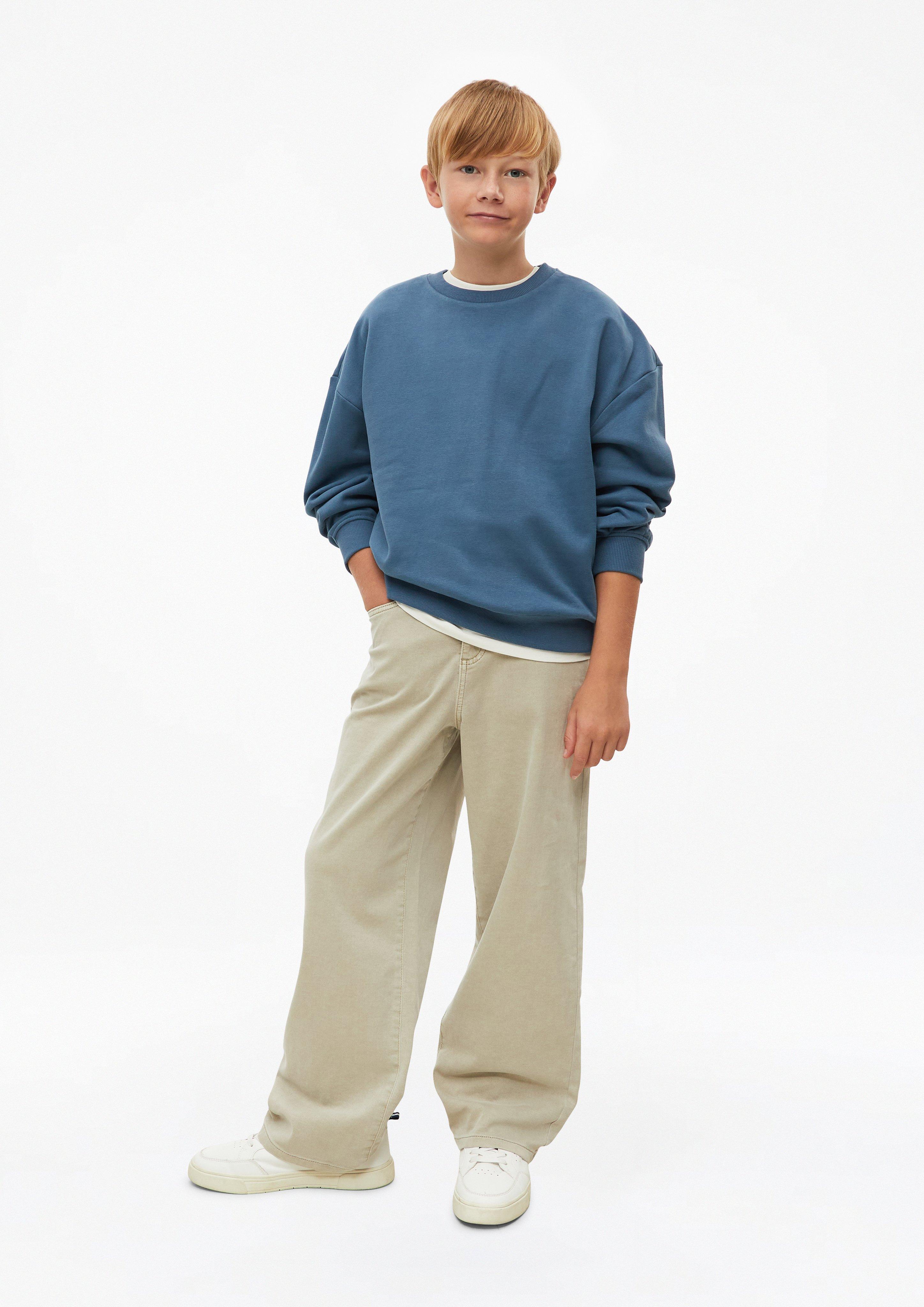 Junior Knus oversized sweatshirt met print in blauw van s.Oliver