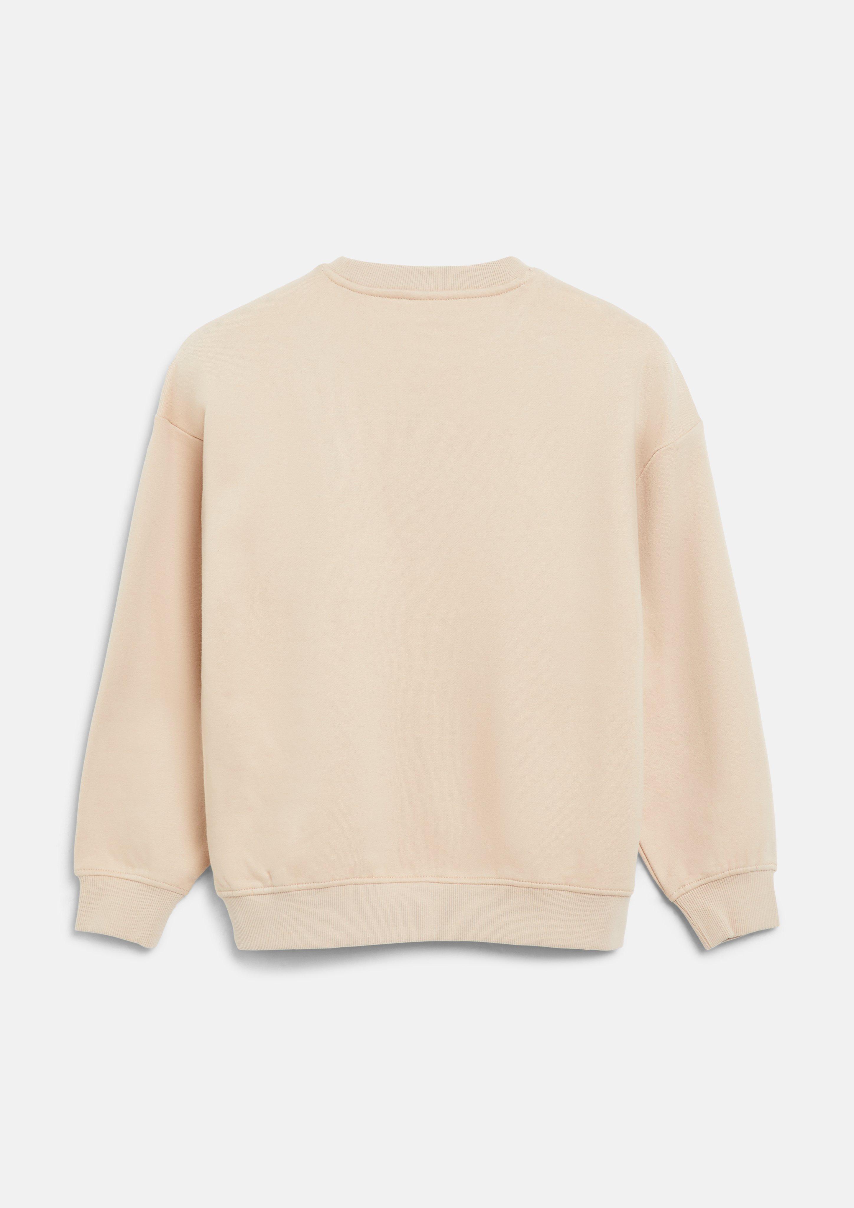 Junior Sweat-shirt oversize douillet avec imprimé en beige de s.Oliver
