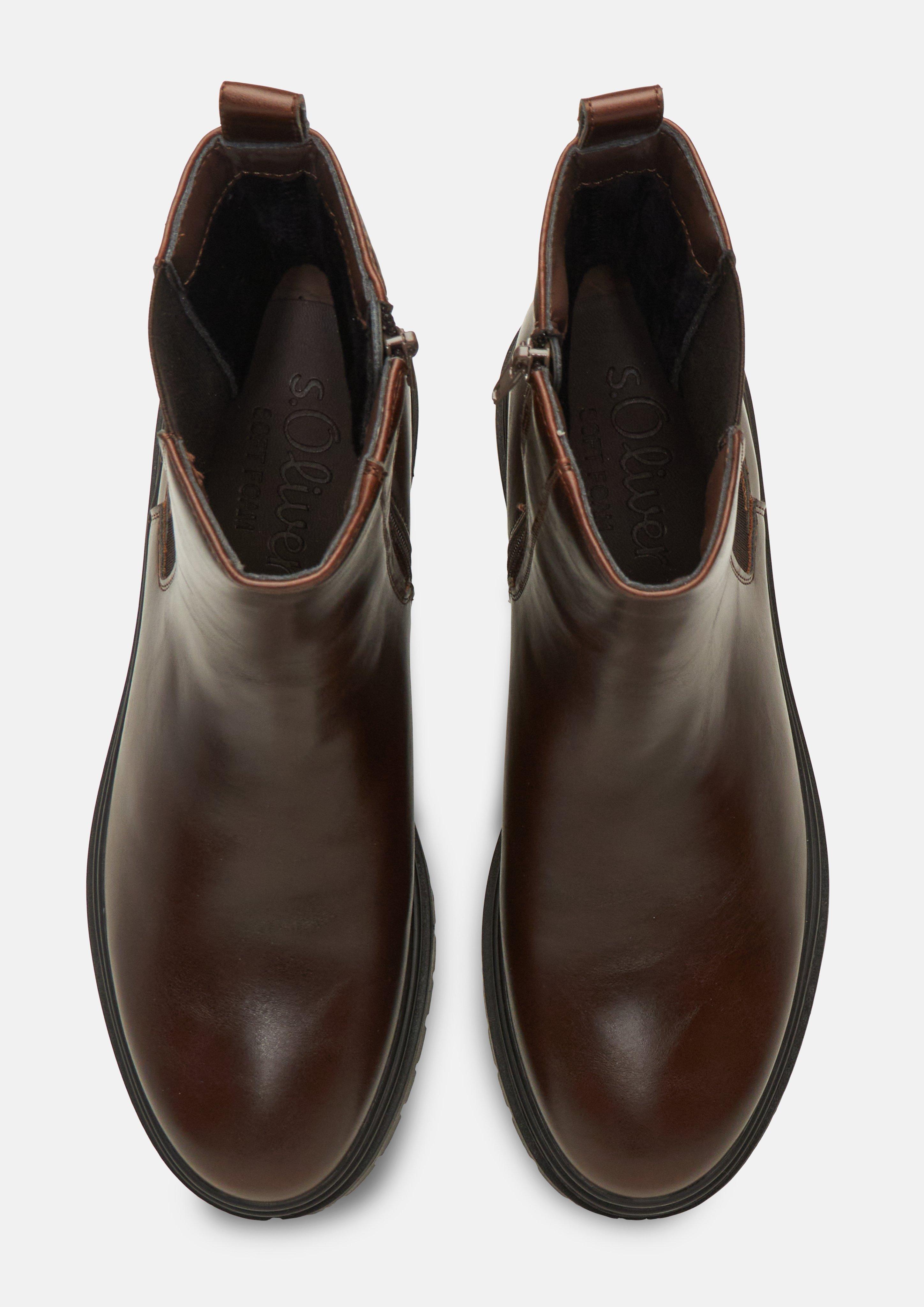 Femmes Bottines Chelsea en brun de s.Oliver