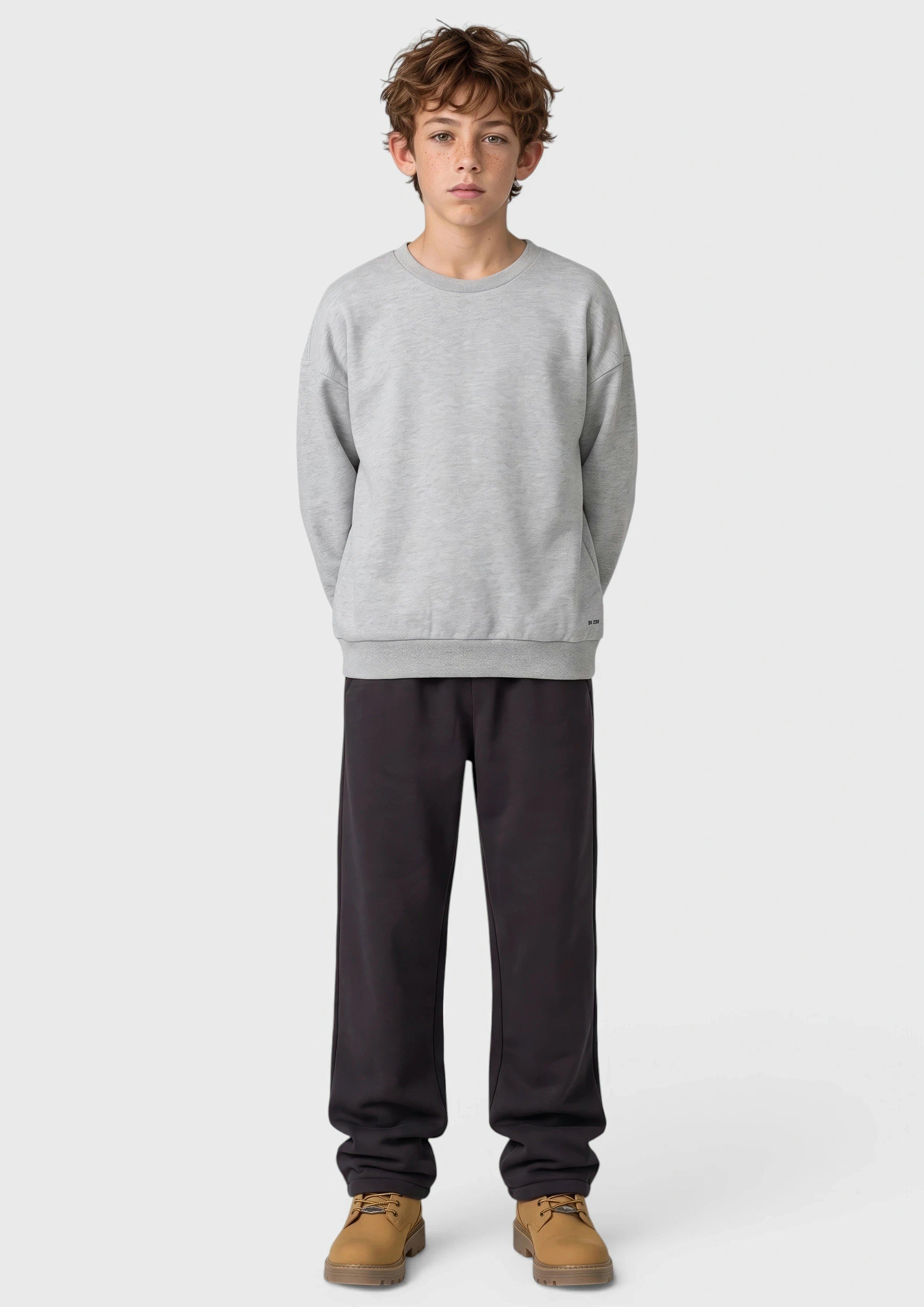 Kinder Jogginghose im Loose Fit mit Fleece-Innenseite in schwarz von s.Oliver