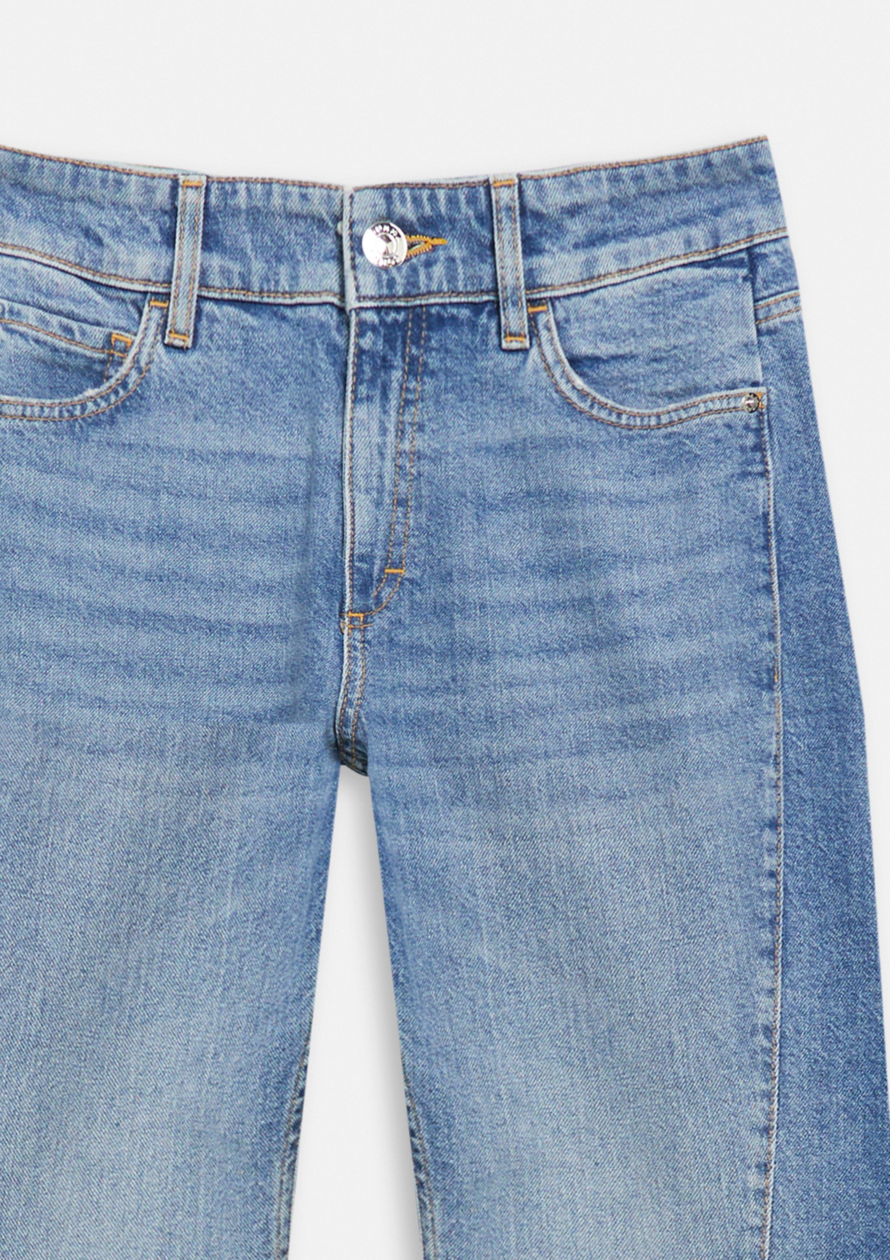EMMA - Flared Leg Jeans mit Schlitz in blau von COMMA