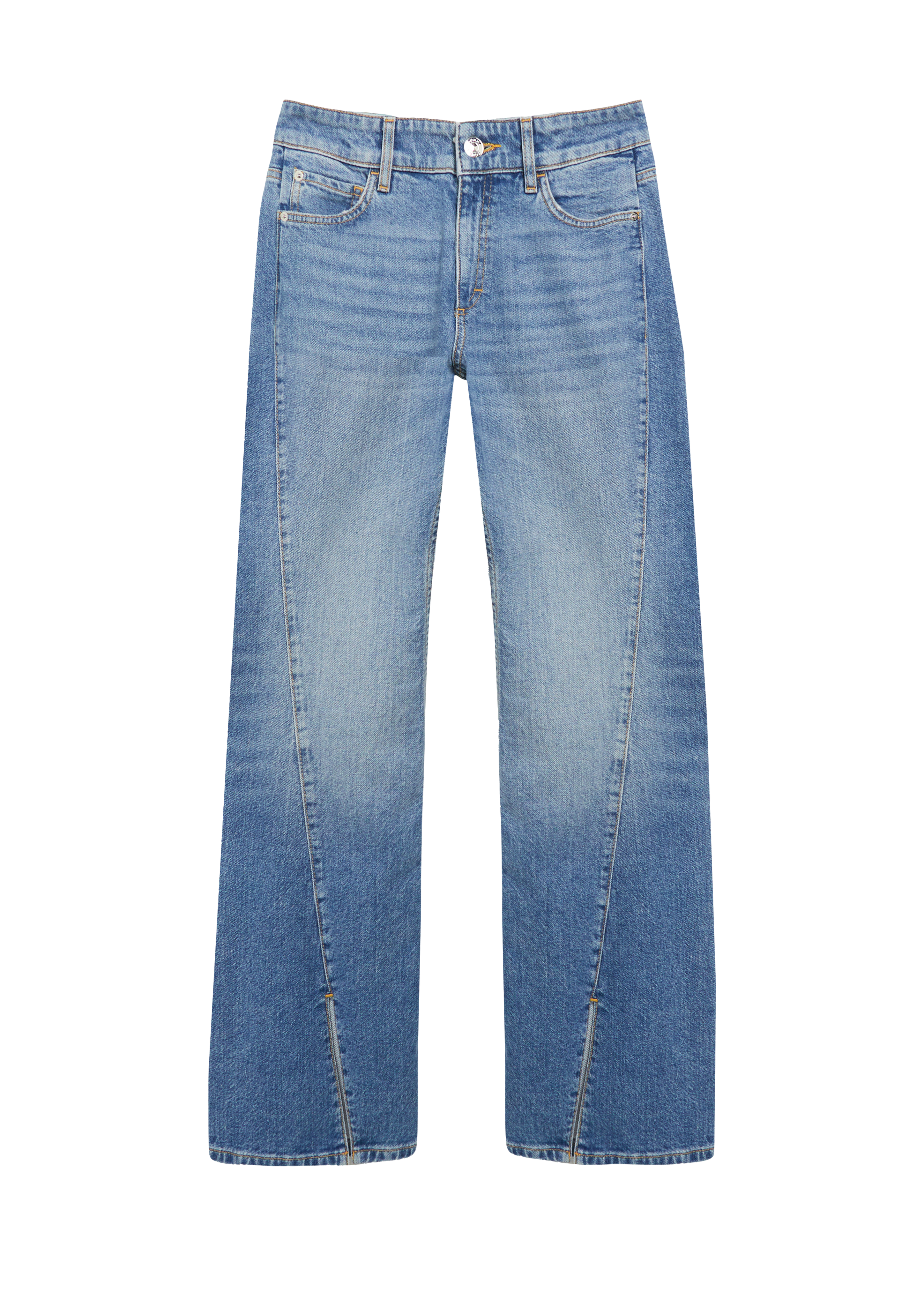 EMMA - Jeans met uitlopende pijpen en split