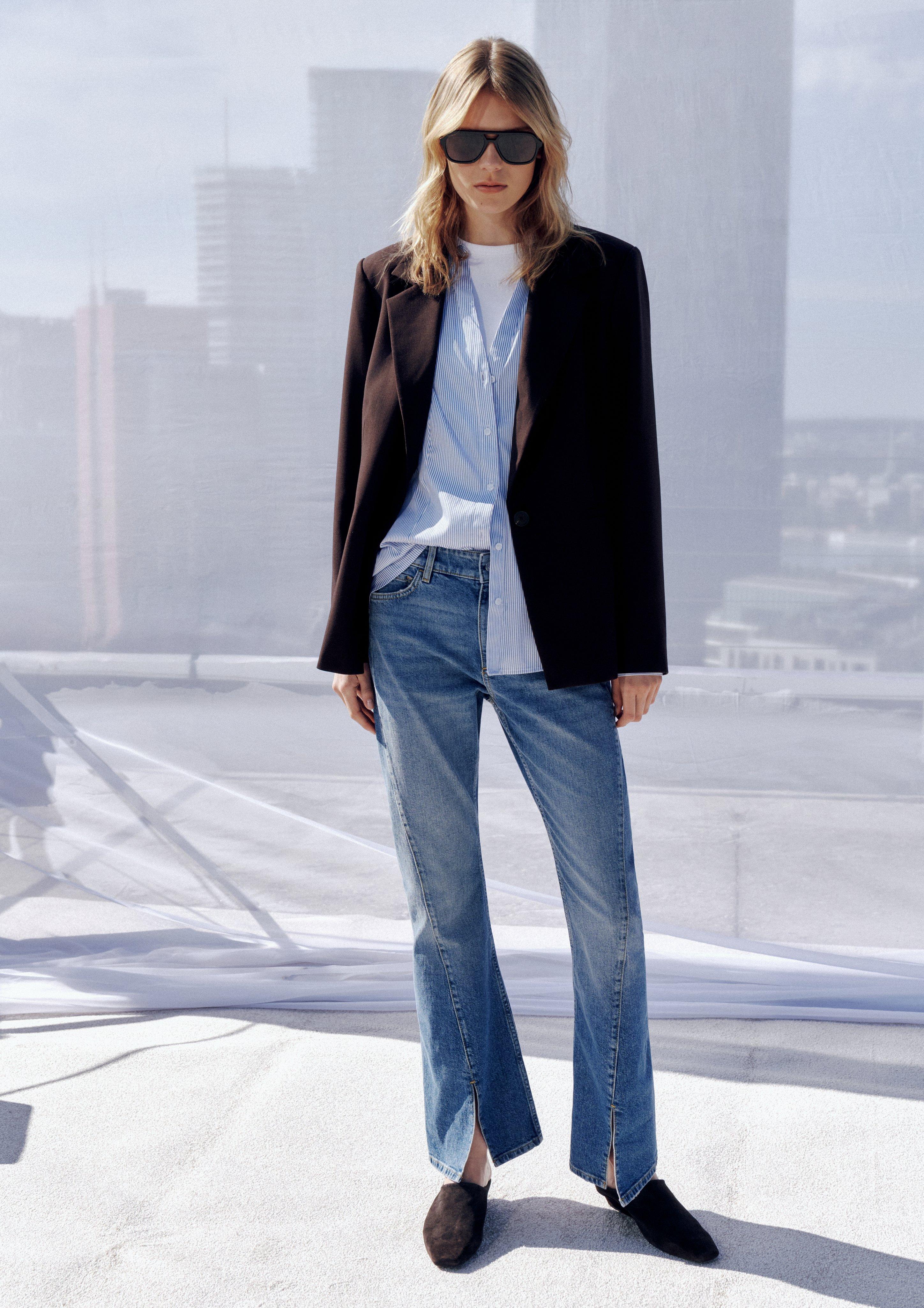 Denim trousers in blue by COMMA