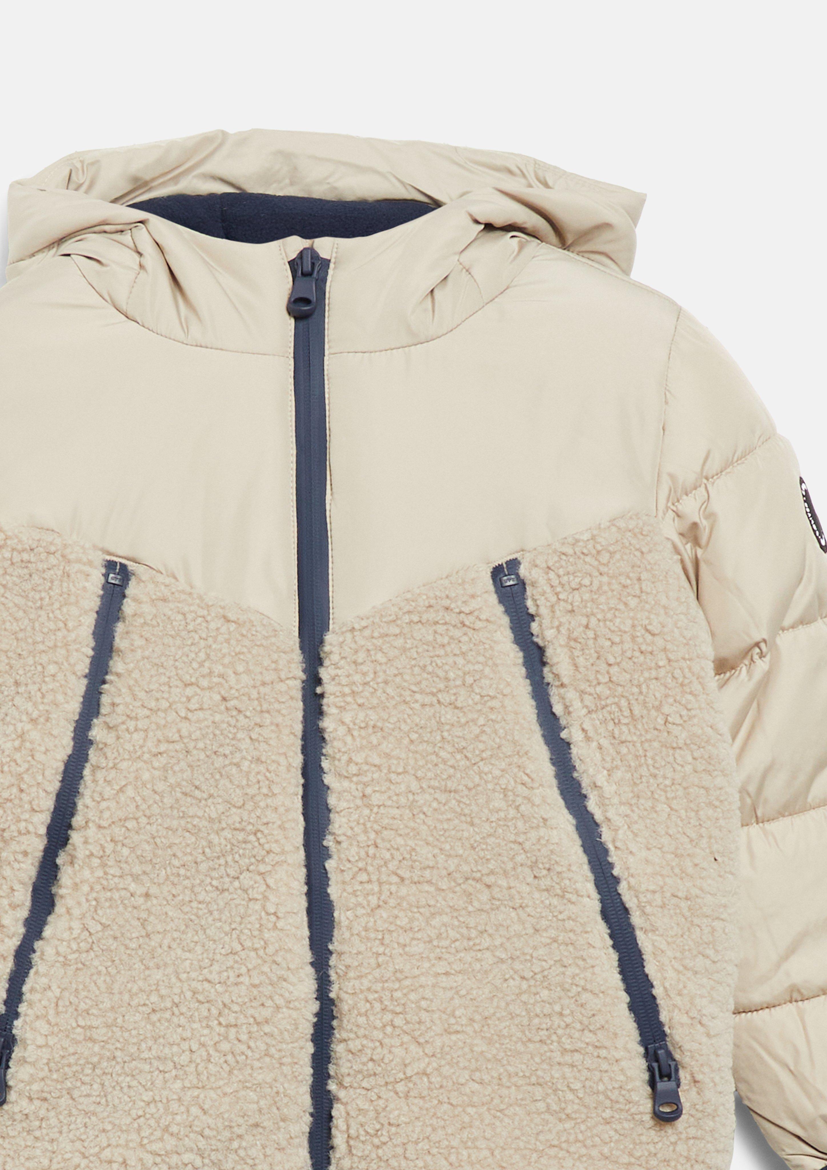 Kids Winter jacket with teddy plush and fleece lining in beige by s.Oliver