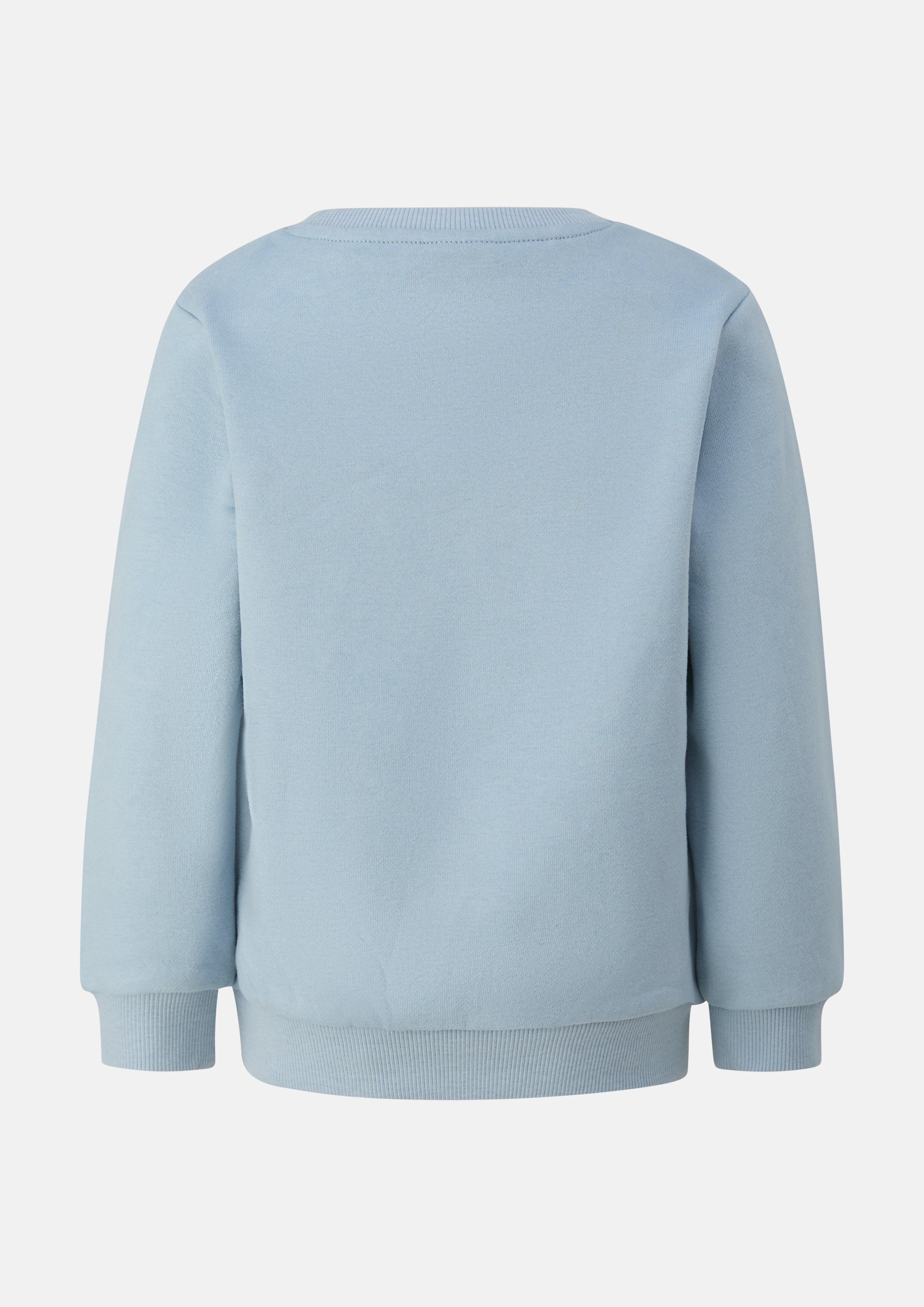 Kinder Kuscheliges Sweatshirt mit Frontprint in blau von s.Oliver