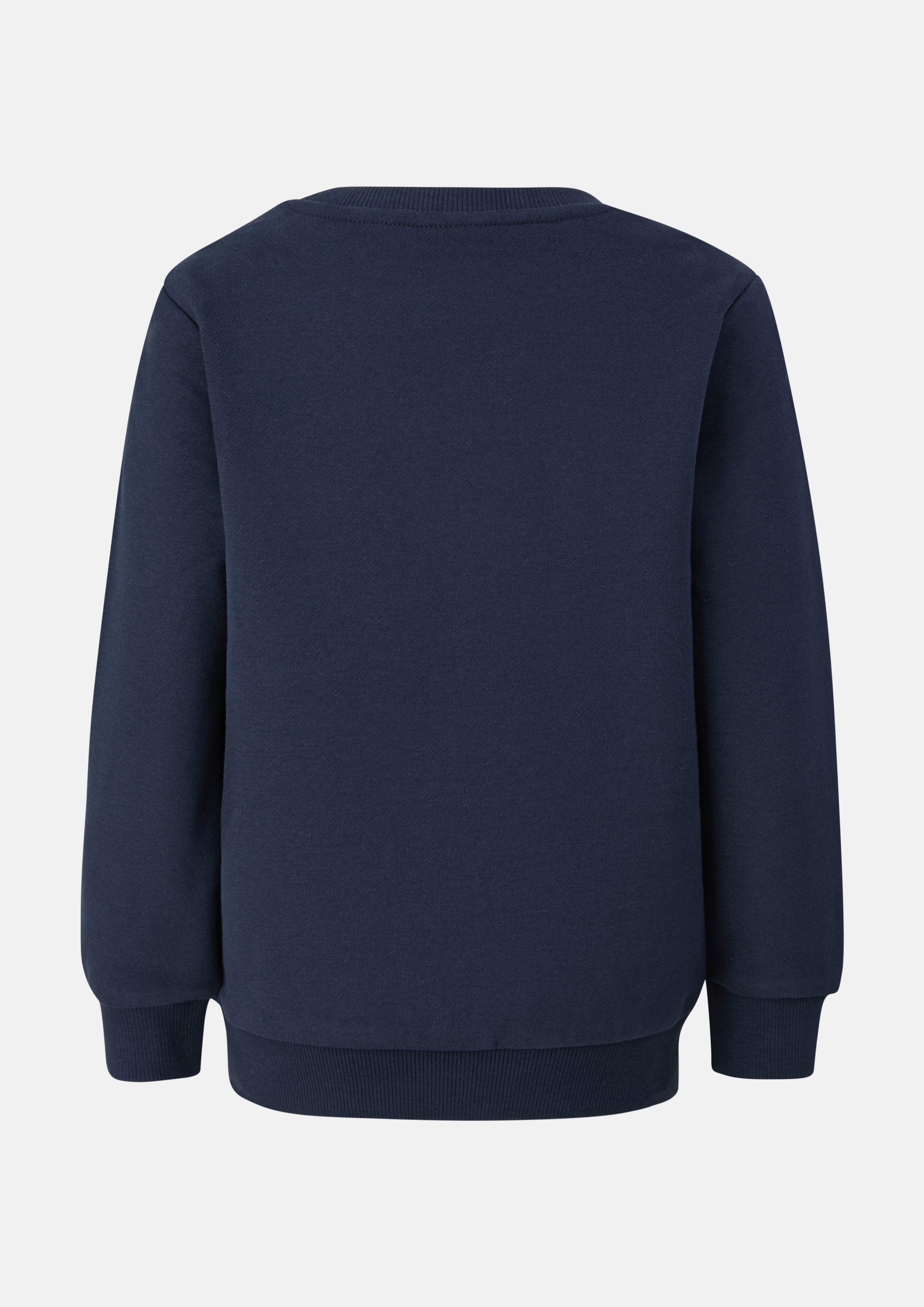Kinder Kuscheliges Sweatshirt mit Frontprint in blau von s.Oliver