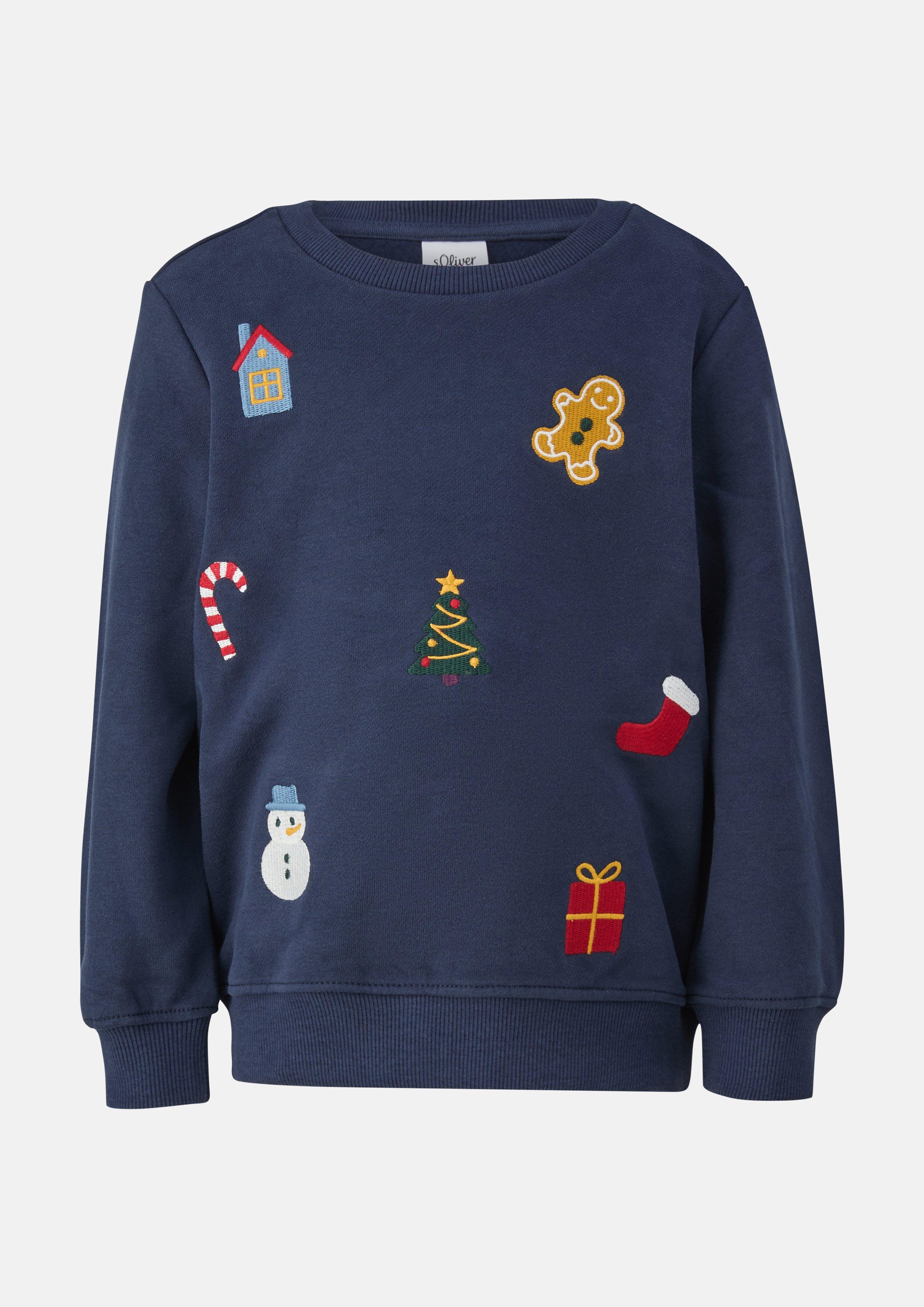 Sweatshirt in Farbe navy von s.Oliver