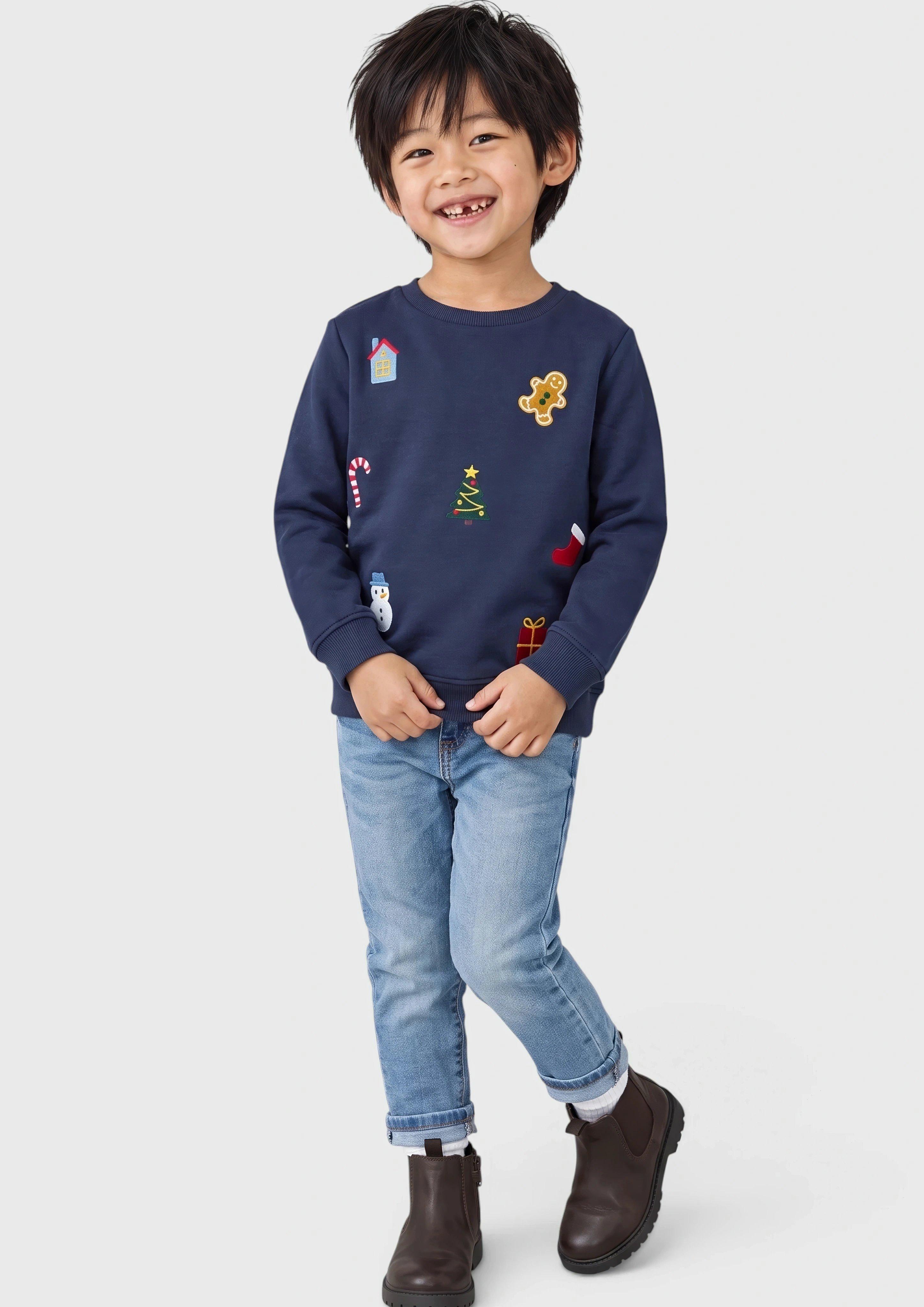 Junior Sweat-shirt en bleu de s.Oliver