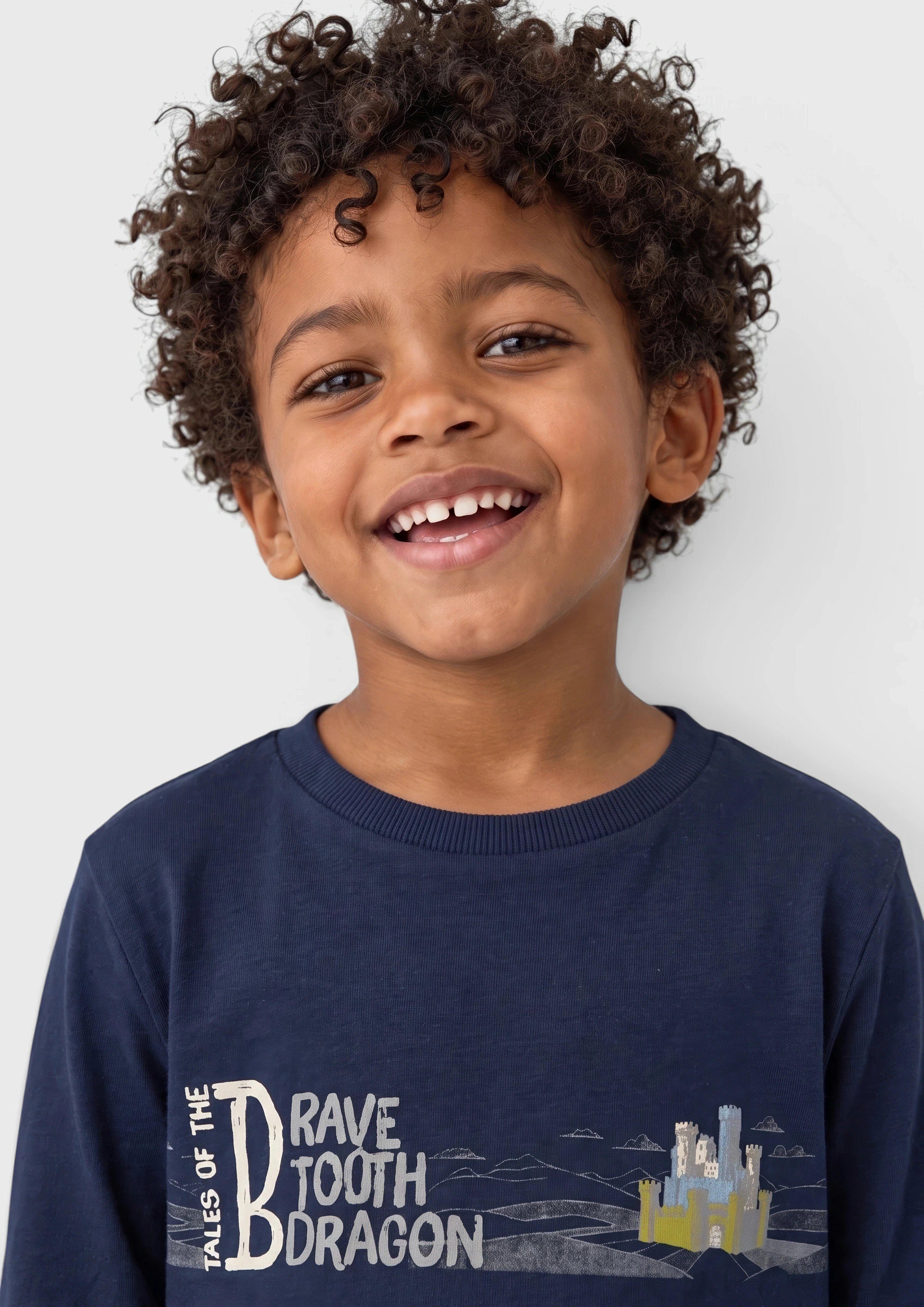 Junior T-Shirt in blauw van s.Oliver