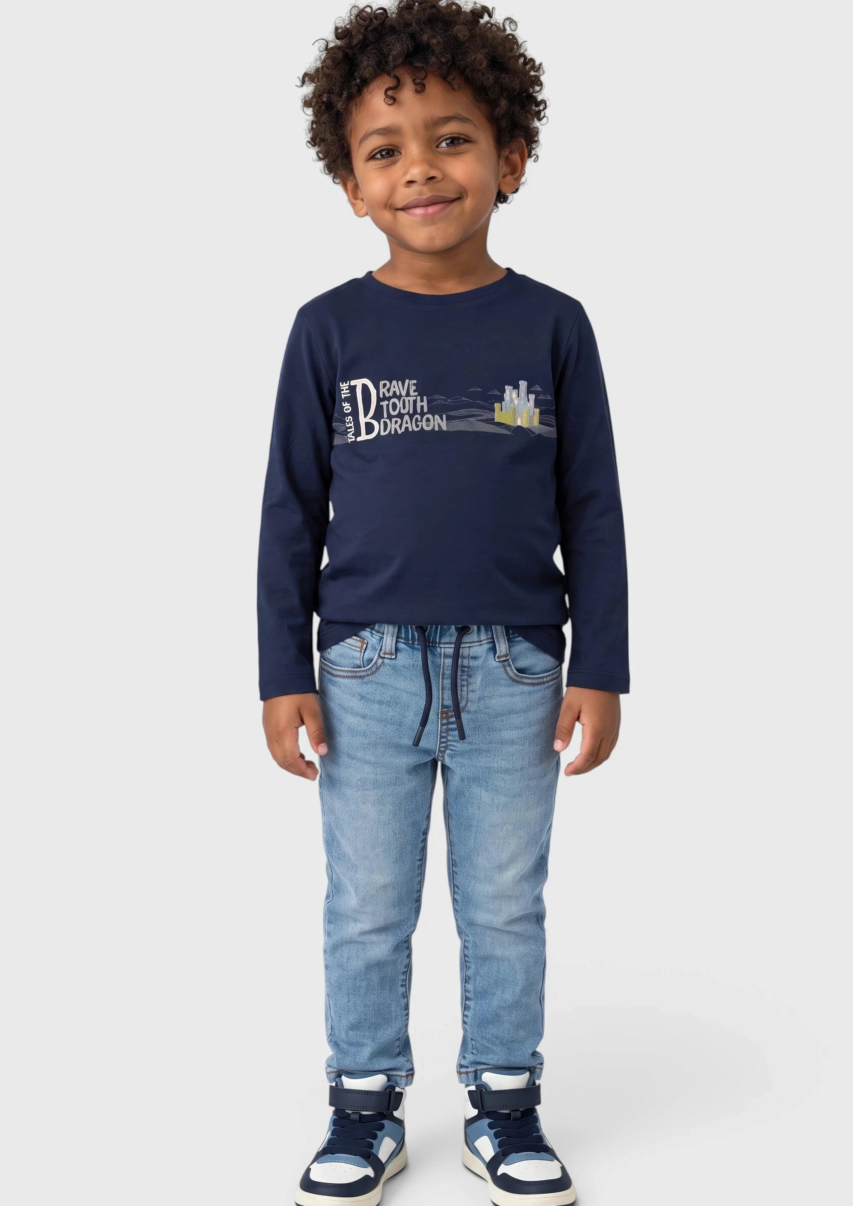 Junior T-Shirt in blauw van s.Oliver