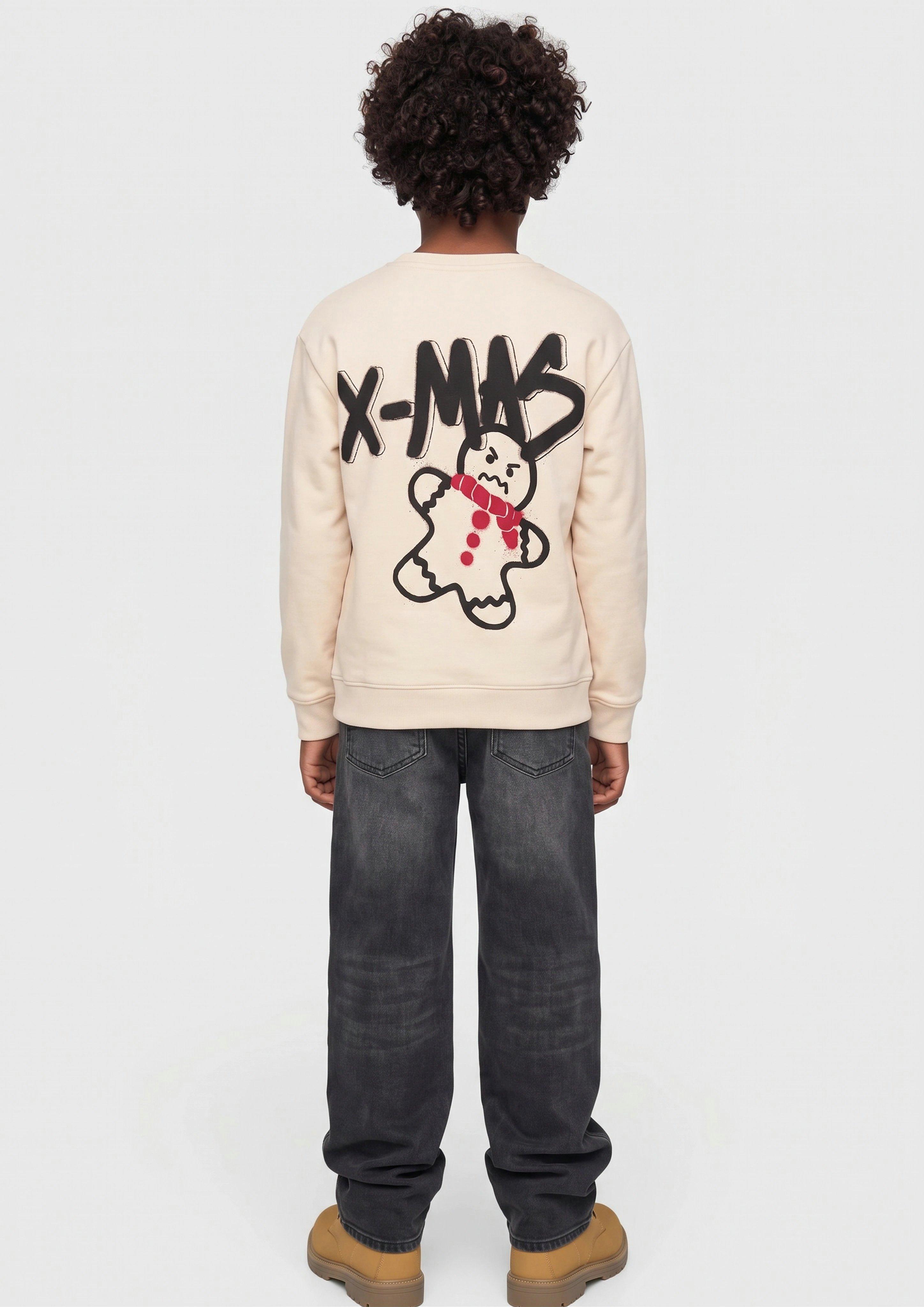 Kinder Kuscheliges Oversize Sweatshirt mit Print in beige von s.Oliver