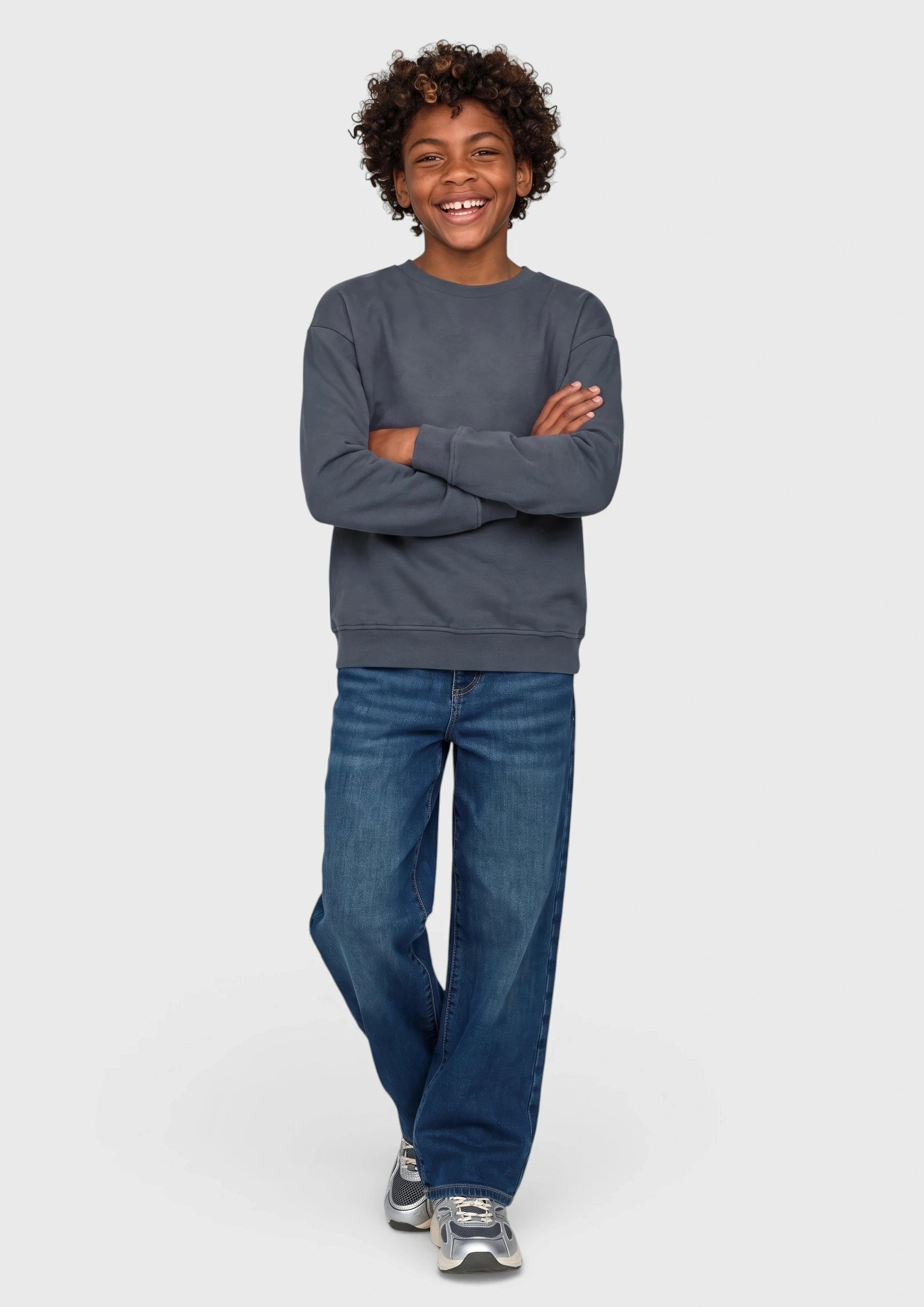 Junior Sweat-shirt oversize douillet avec imprimé en gris de s.Oliver