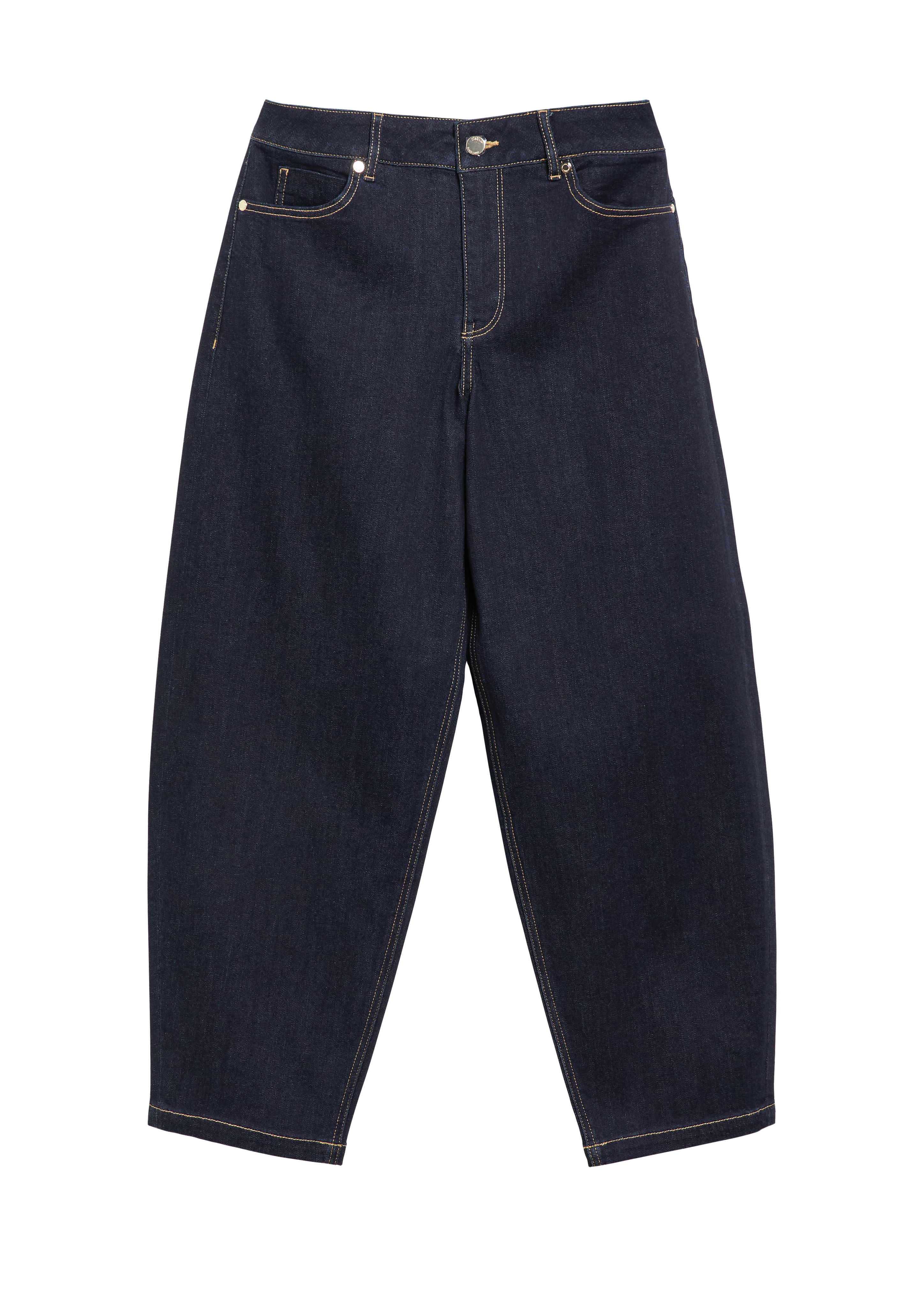 Enkellange jeans / Hoge taille / Barrel-leg