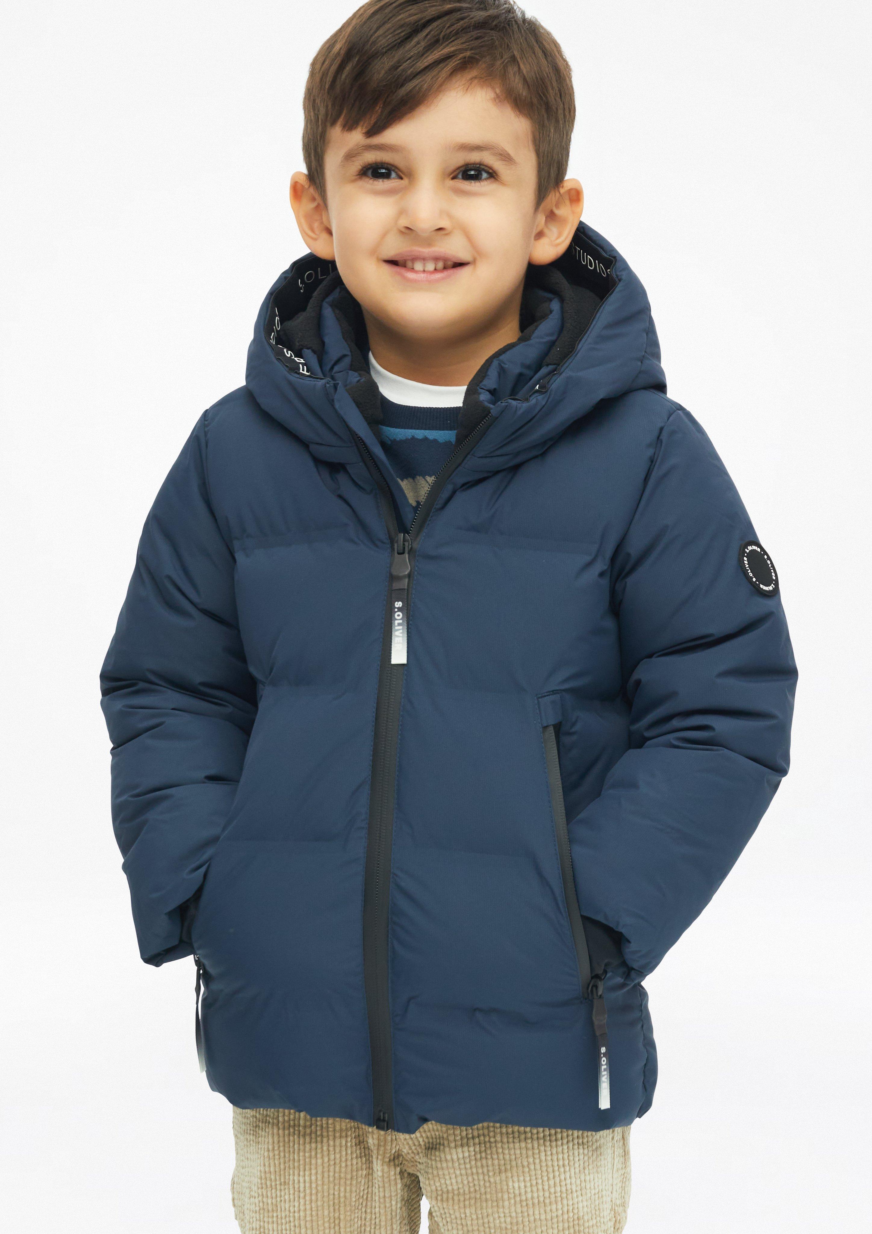 Kinder Wasserabweisende Unisex Outdoor-Jacke mit Fleecefutter in blau von s.Oliver