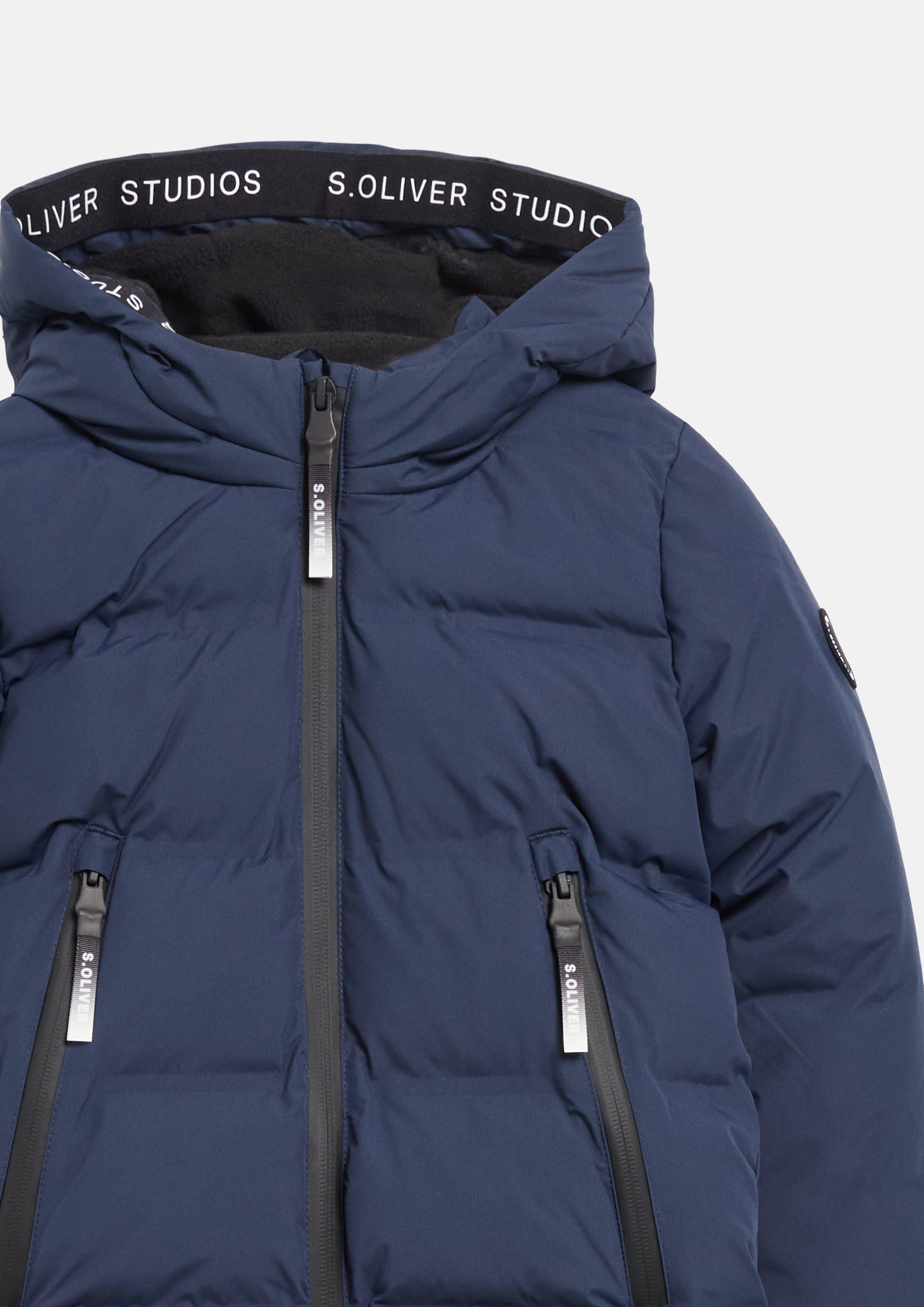 Kinder Wasserabweisende Unisex Outdoor-Jacke mit Fleecefutter in blau von s.Oliver