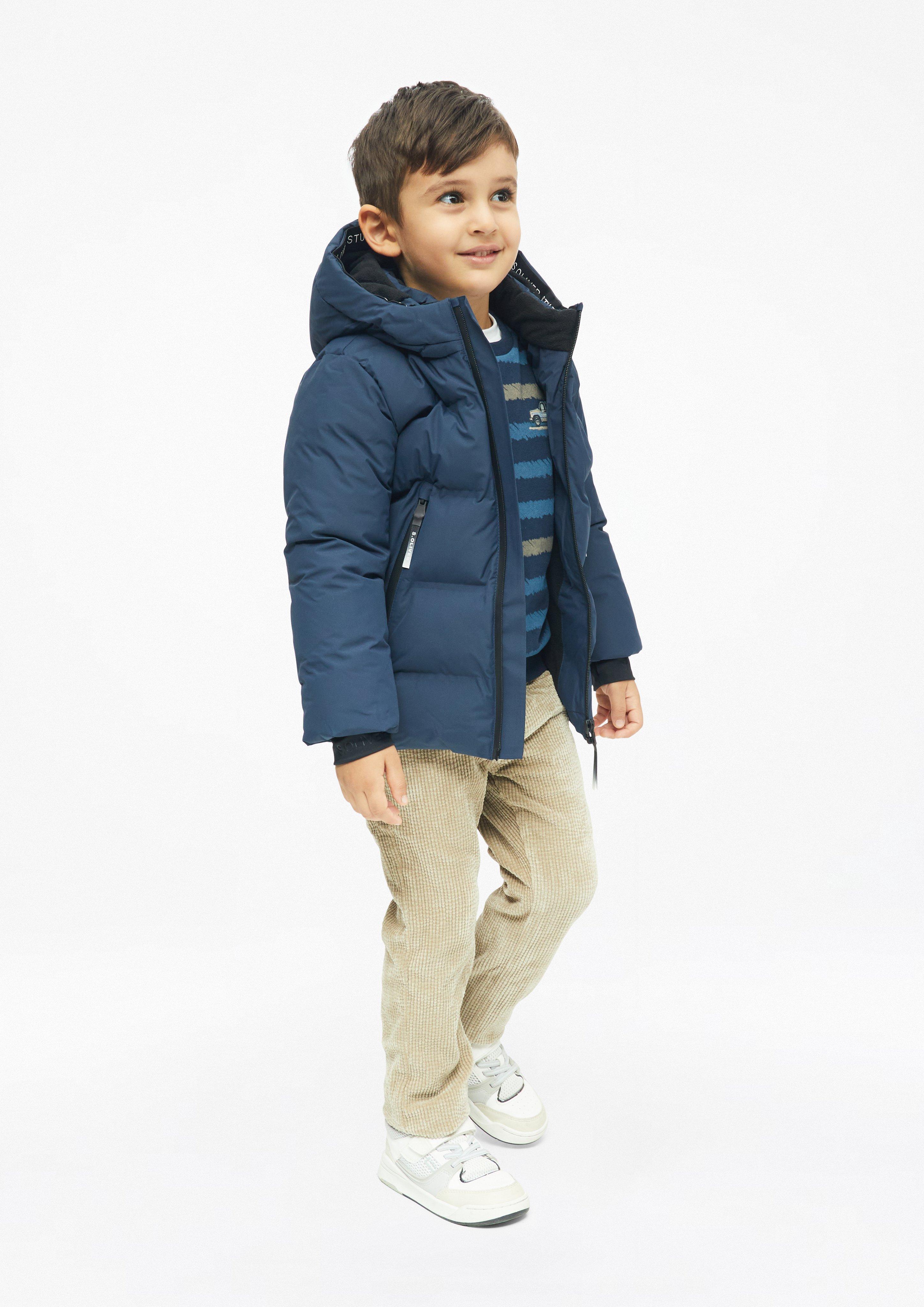 Kinder Wasserabweisende Unisex Outdoor-Jacke mit Fleecefutter in blau von s.Oliver