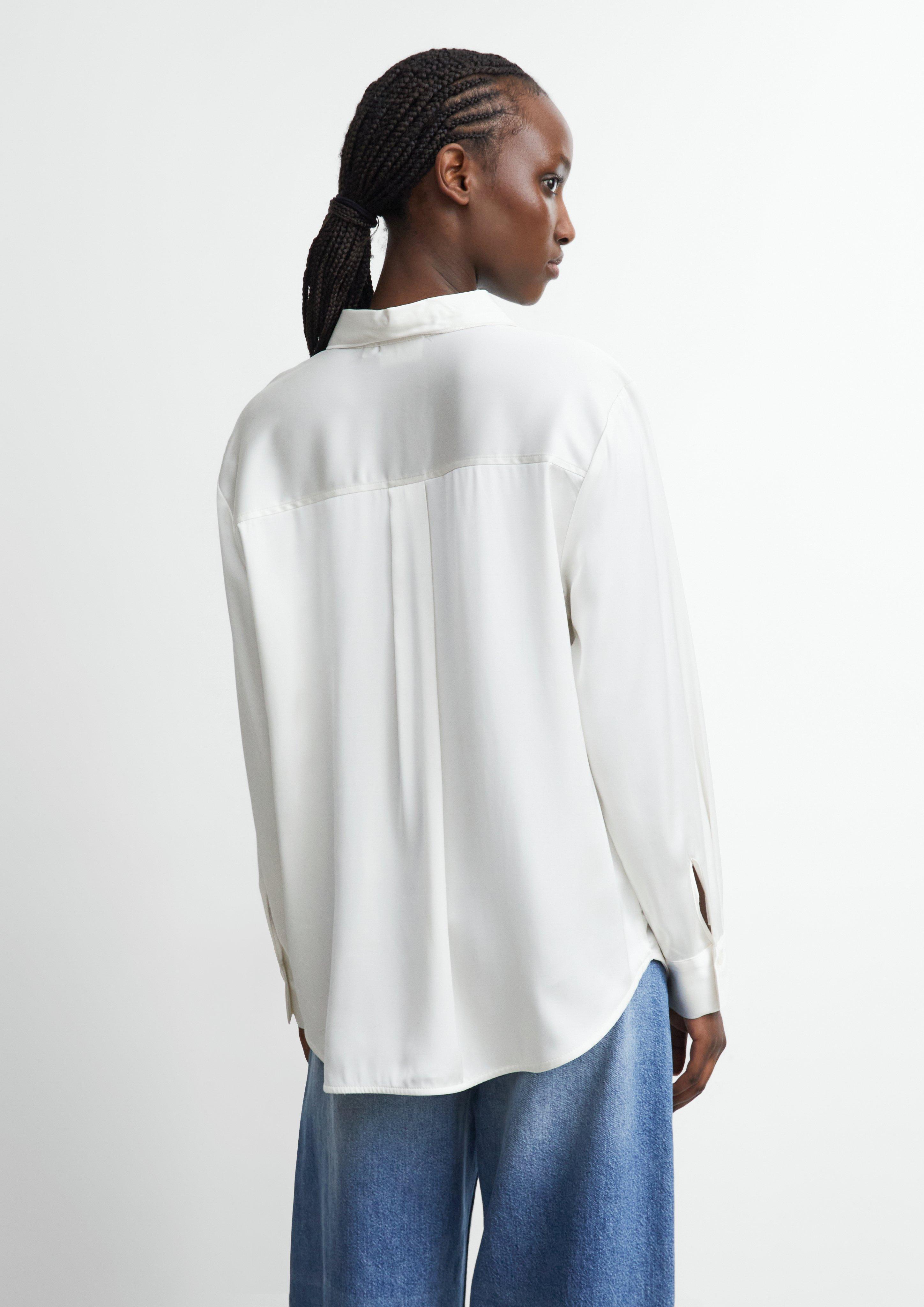 Bluse in weiß von COMMA
