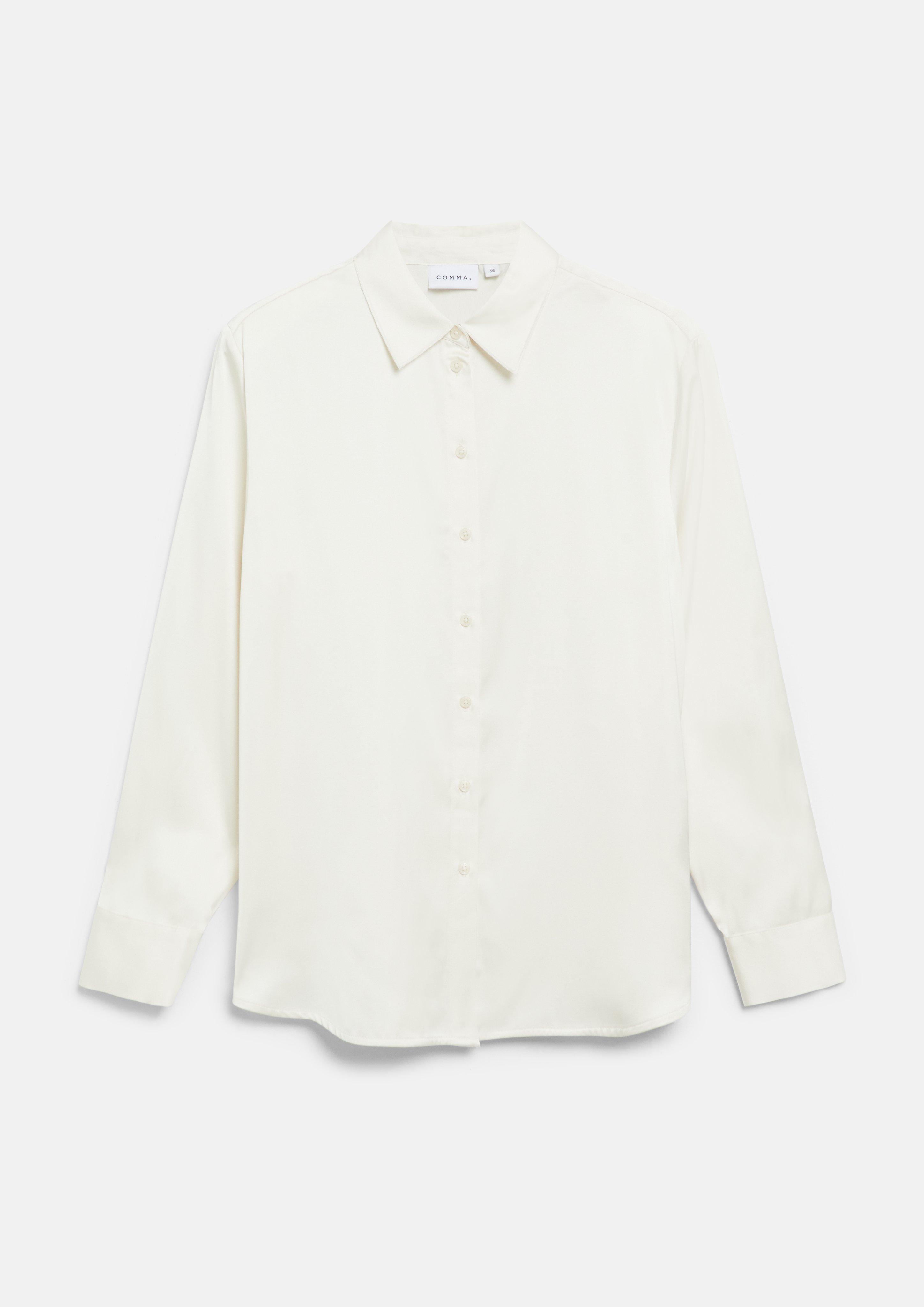 Bluse in weiß von COMMA