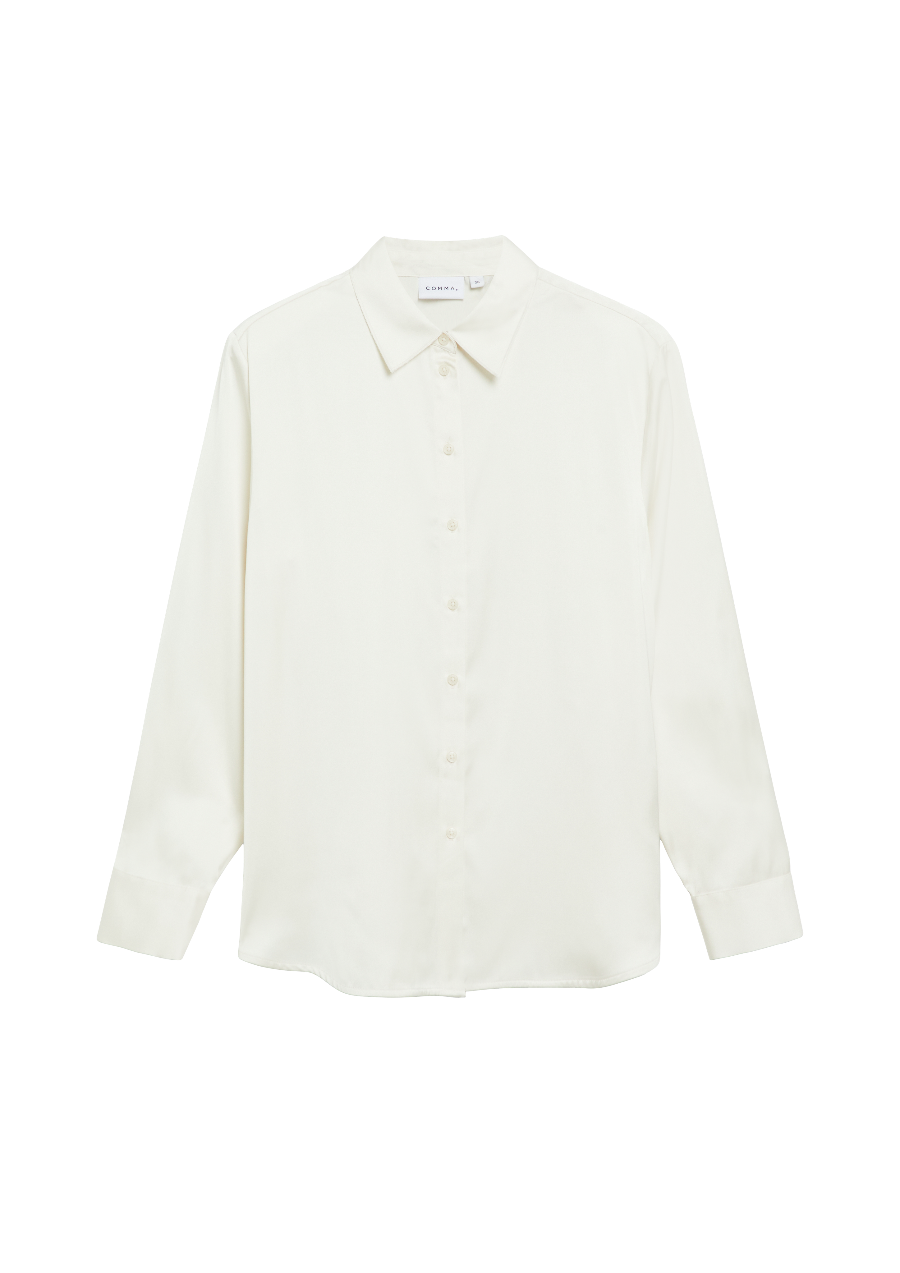 Satijnen overhemdblouse