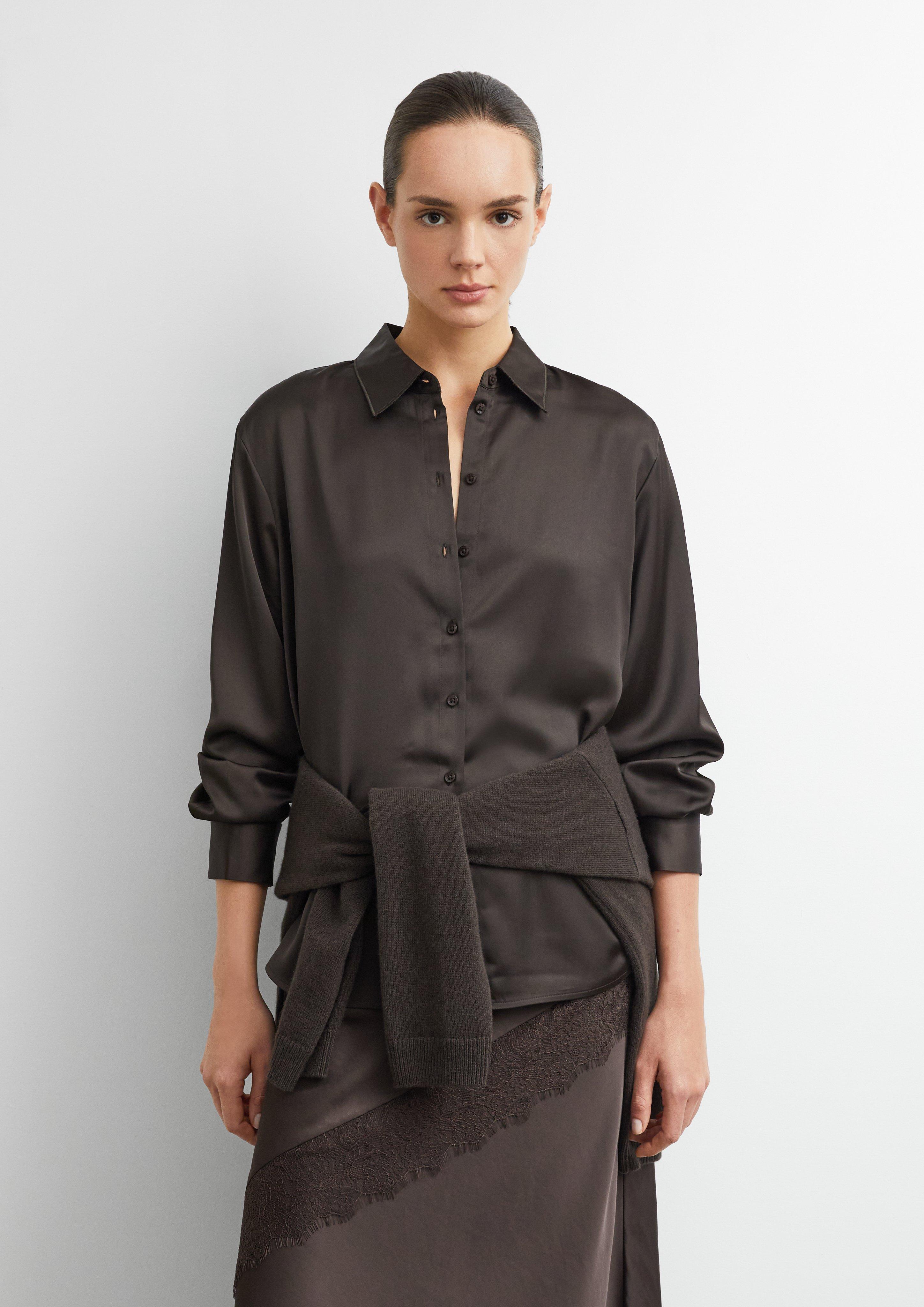 Bluse in braun von COMMA