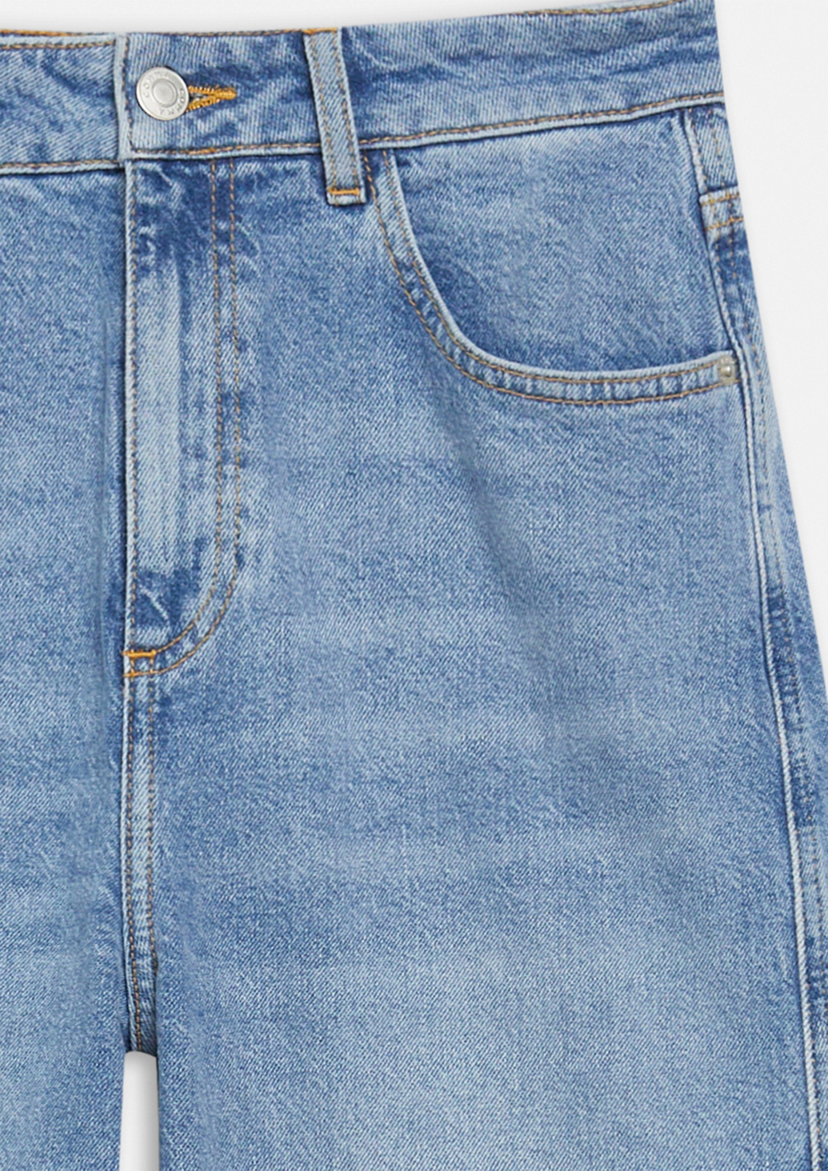 ANNA - Wide Leg Jeans mit vorverlegter Naht in blau von COMMA