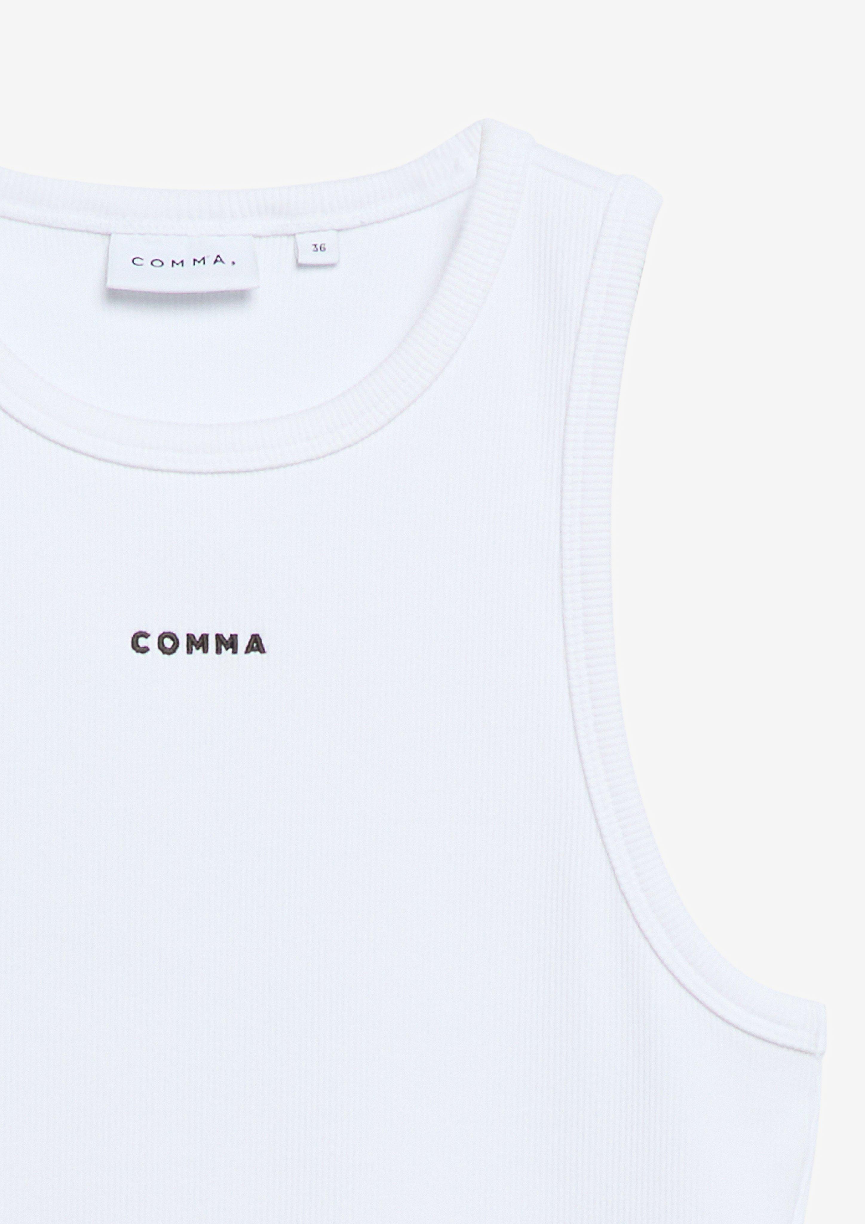 T-Shirt in white by COMMA