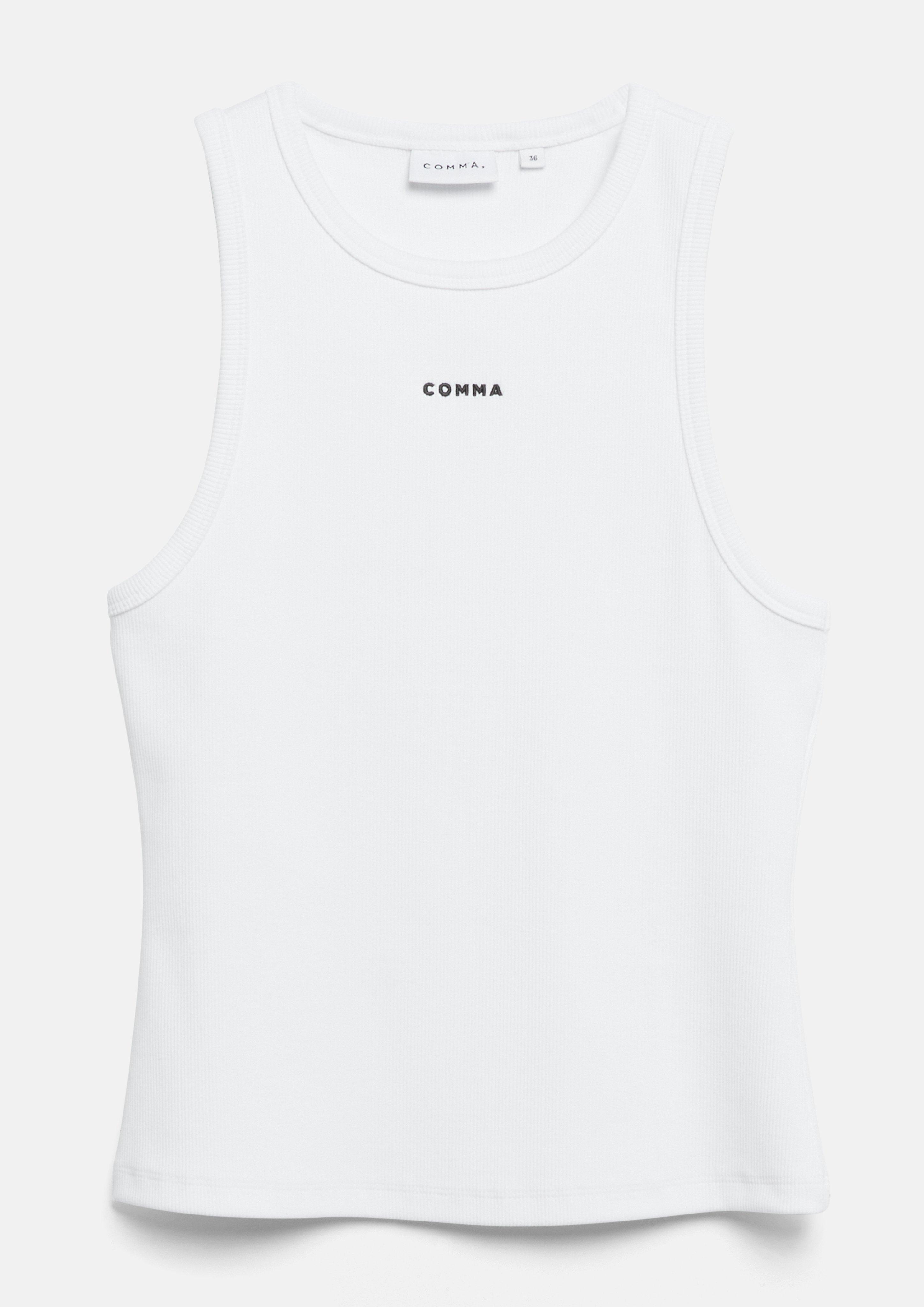 T-Shirt in white by COMMA
