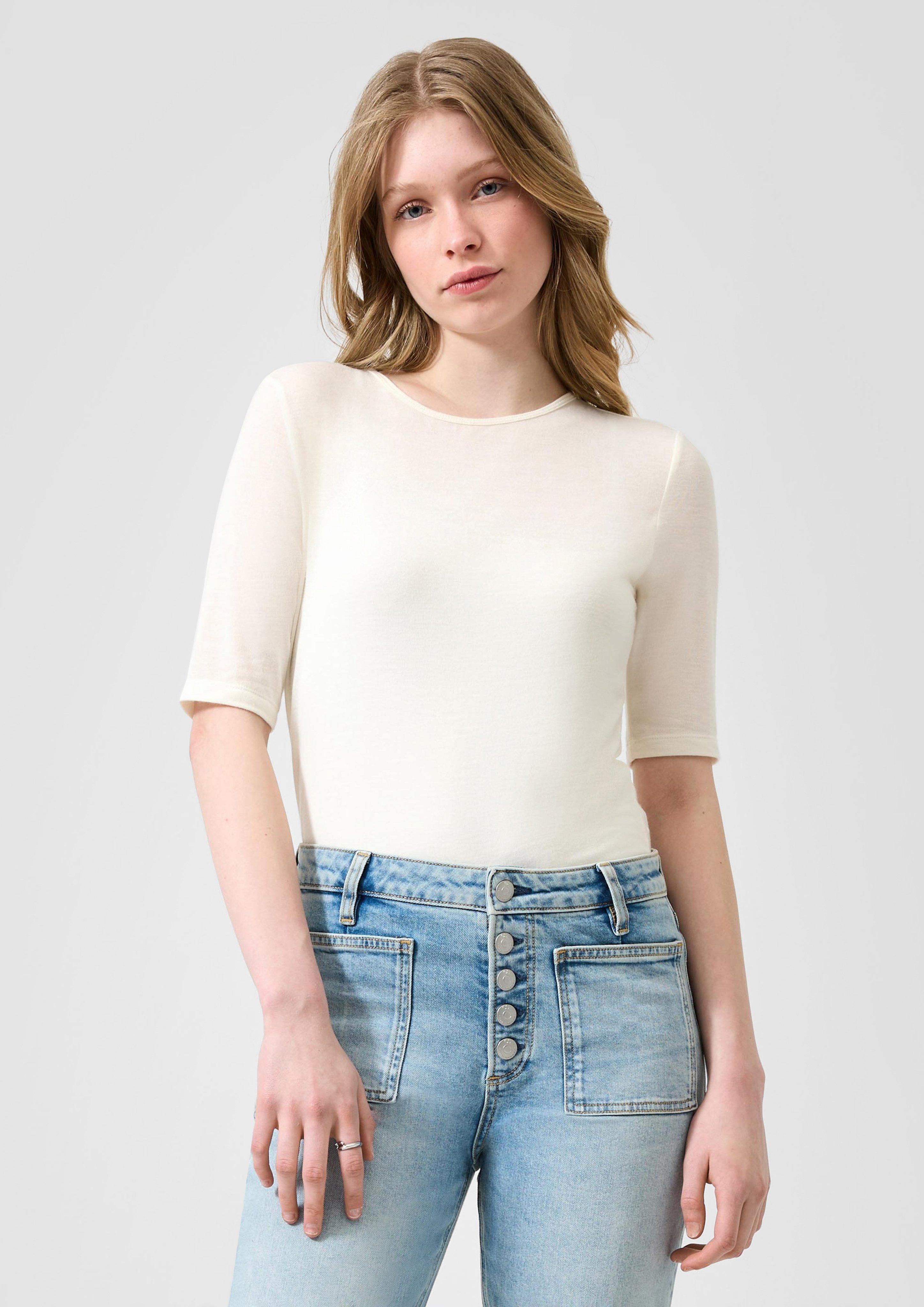 Femmes T-shirt en crème de QS