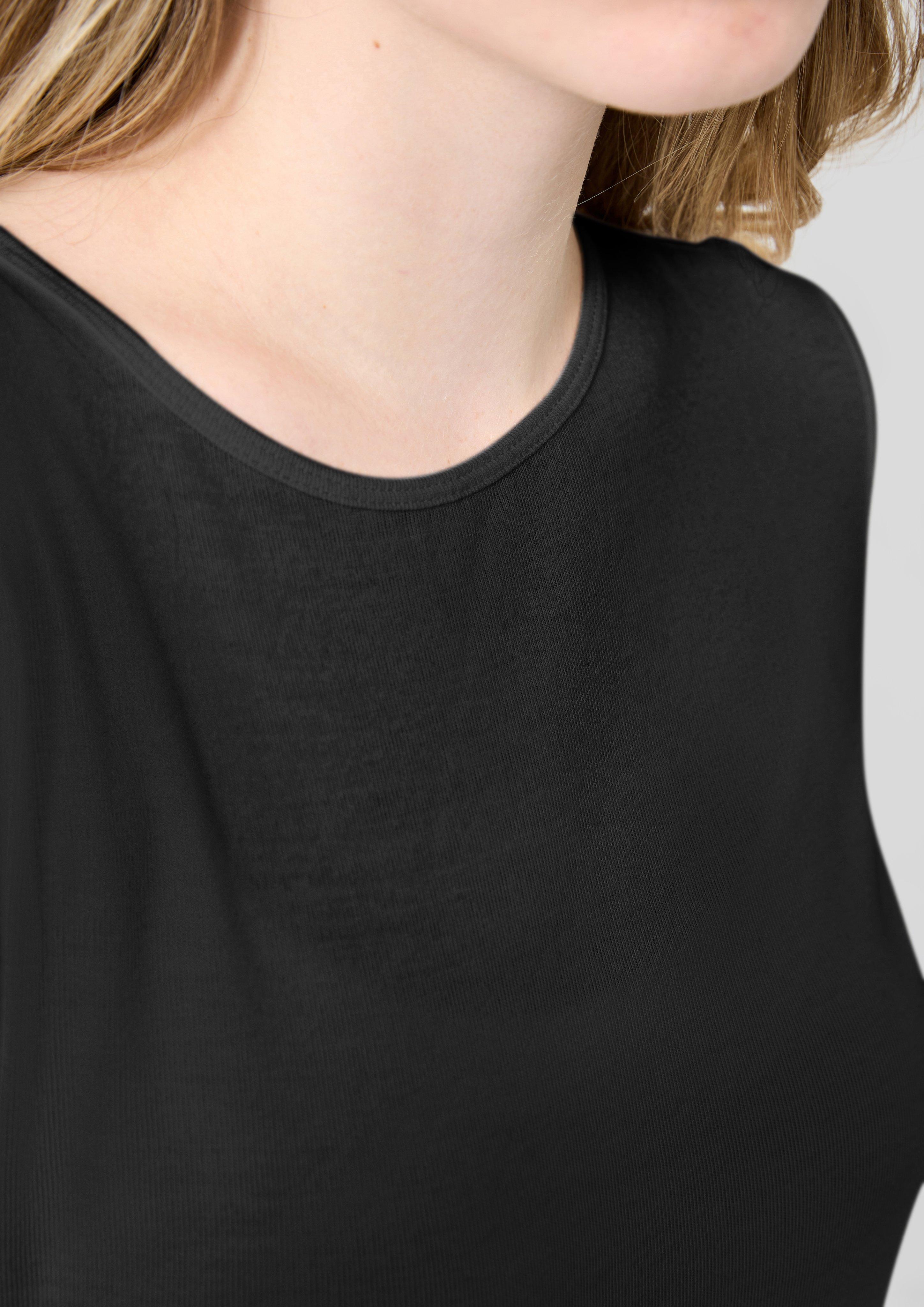 Femmes T-shirt en noir de QS