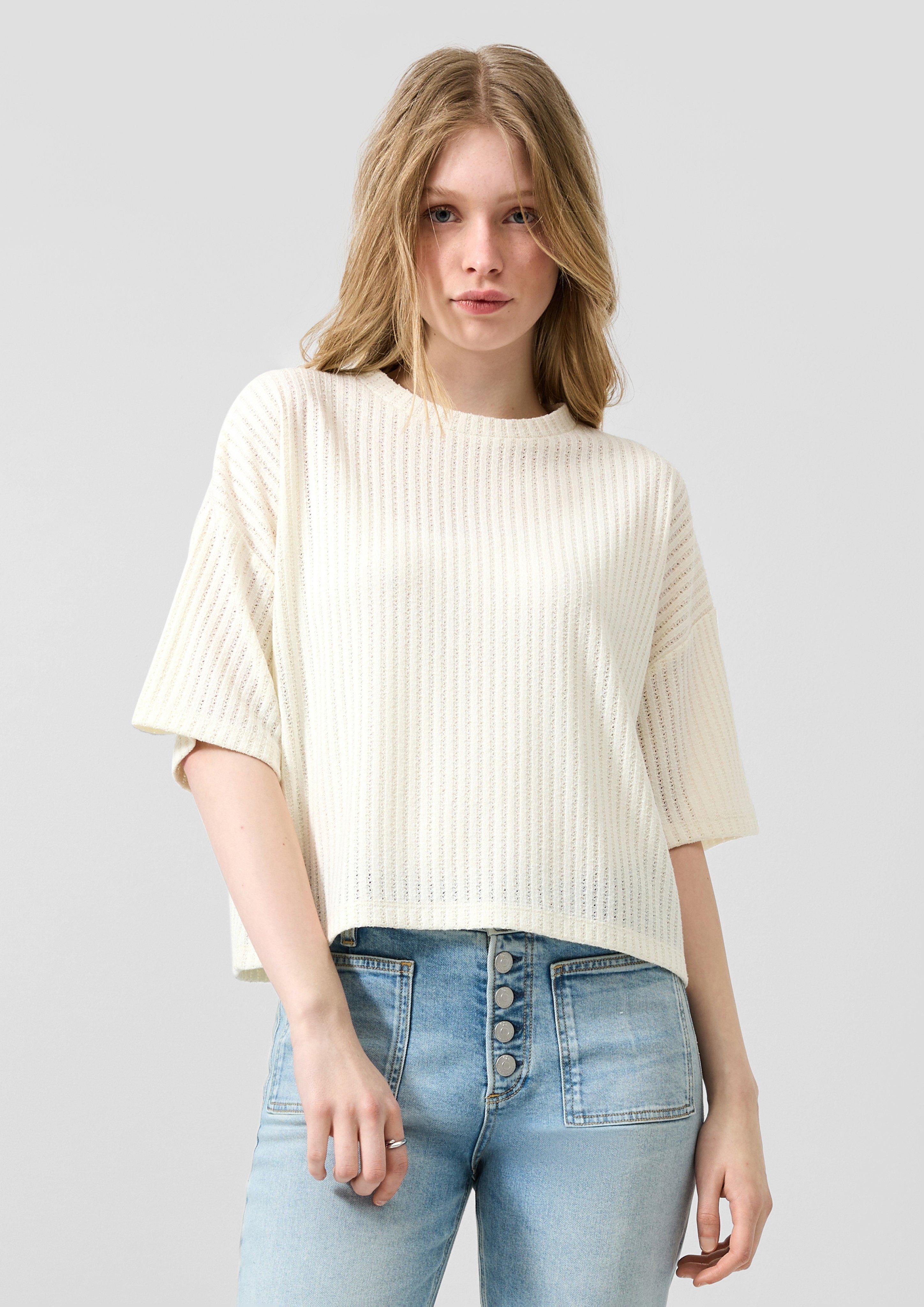 Femmes T-shirt en crème de QS