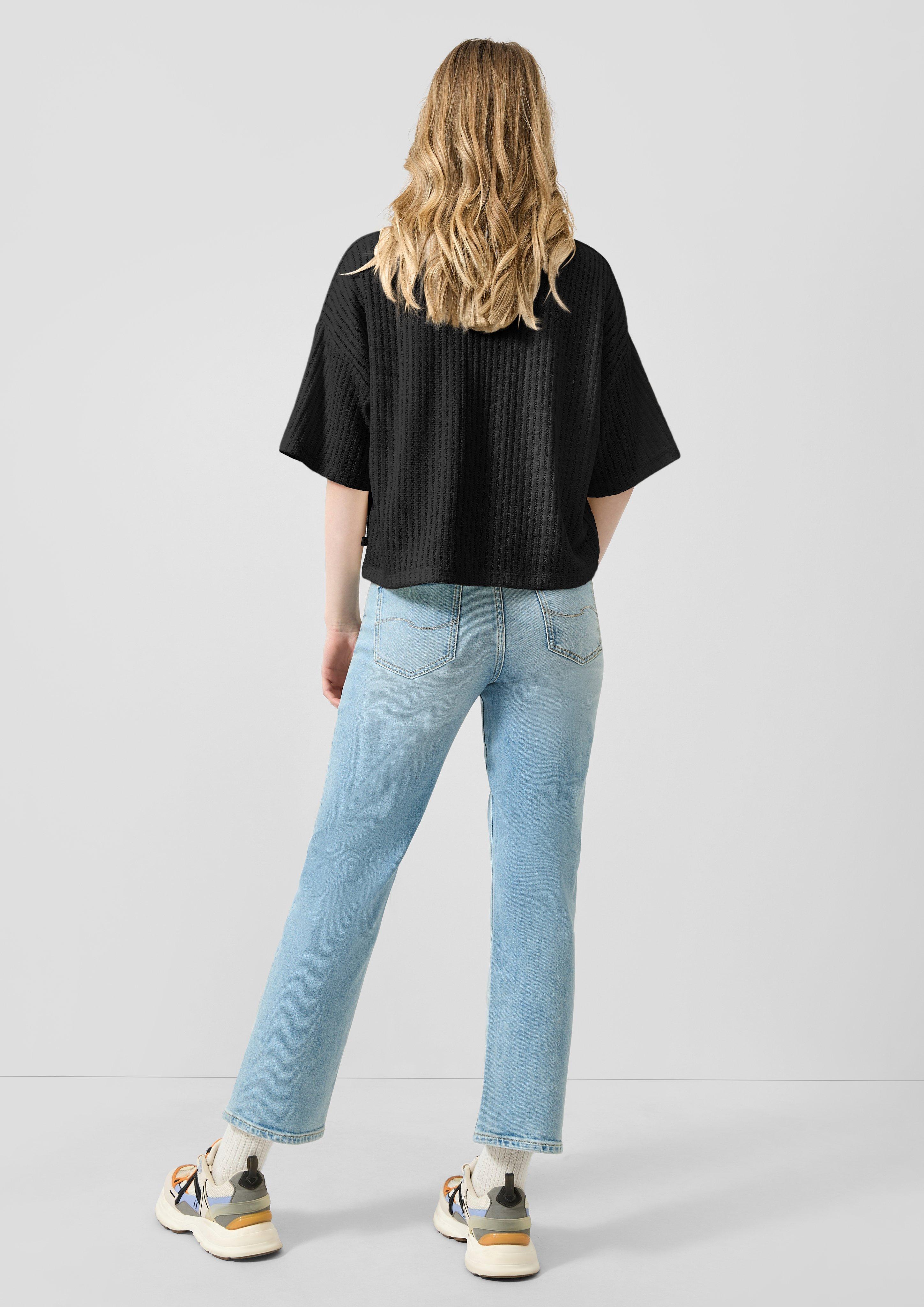 Femmes T-Shirt en noir de QS