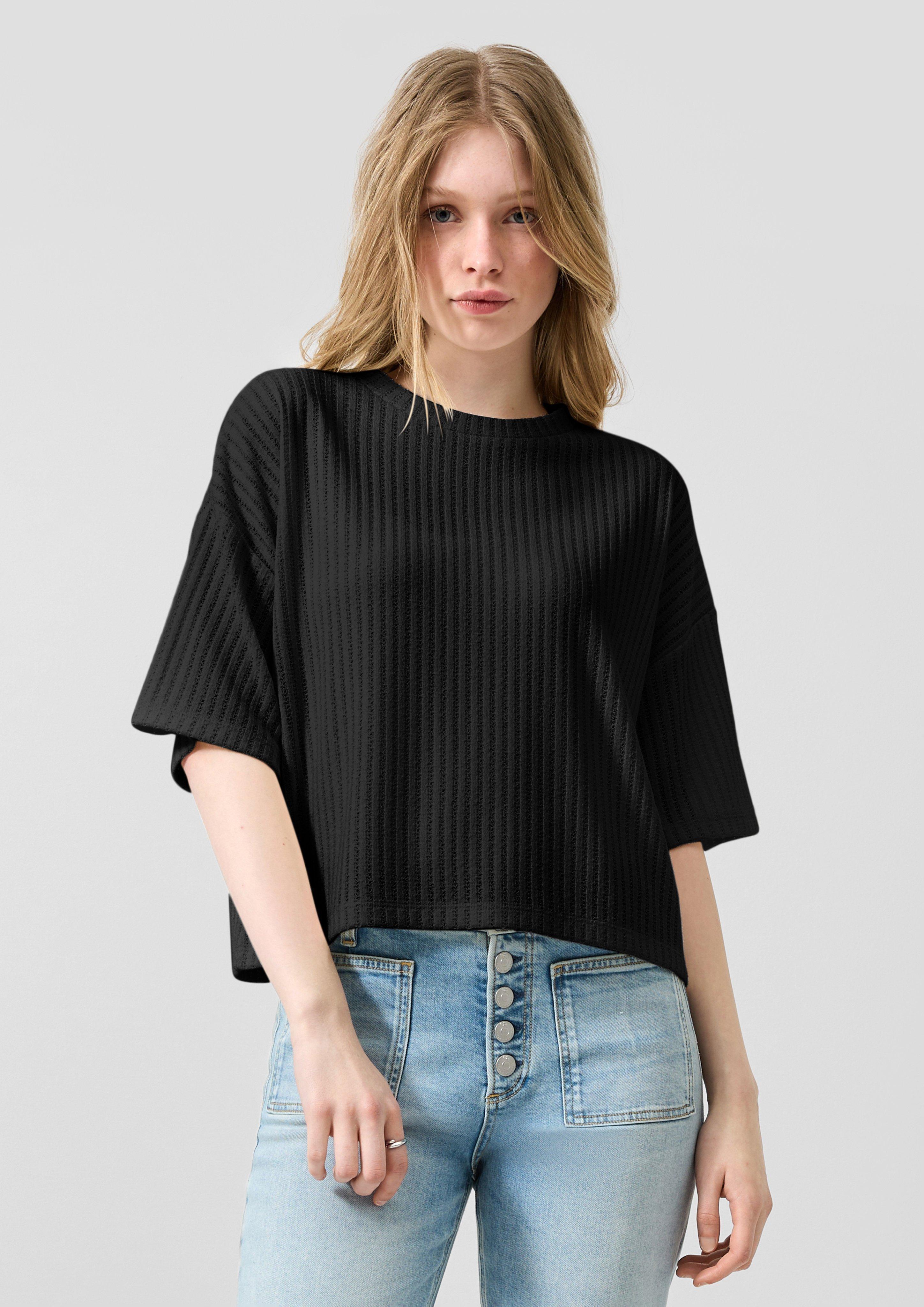 Femmes T-Shirt en noir de QS
