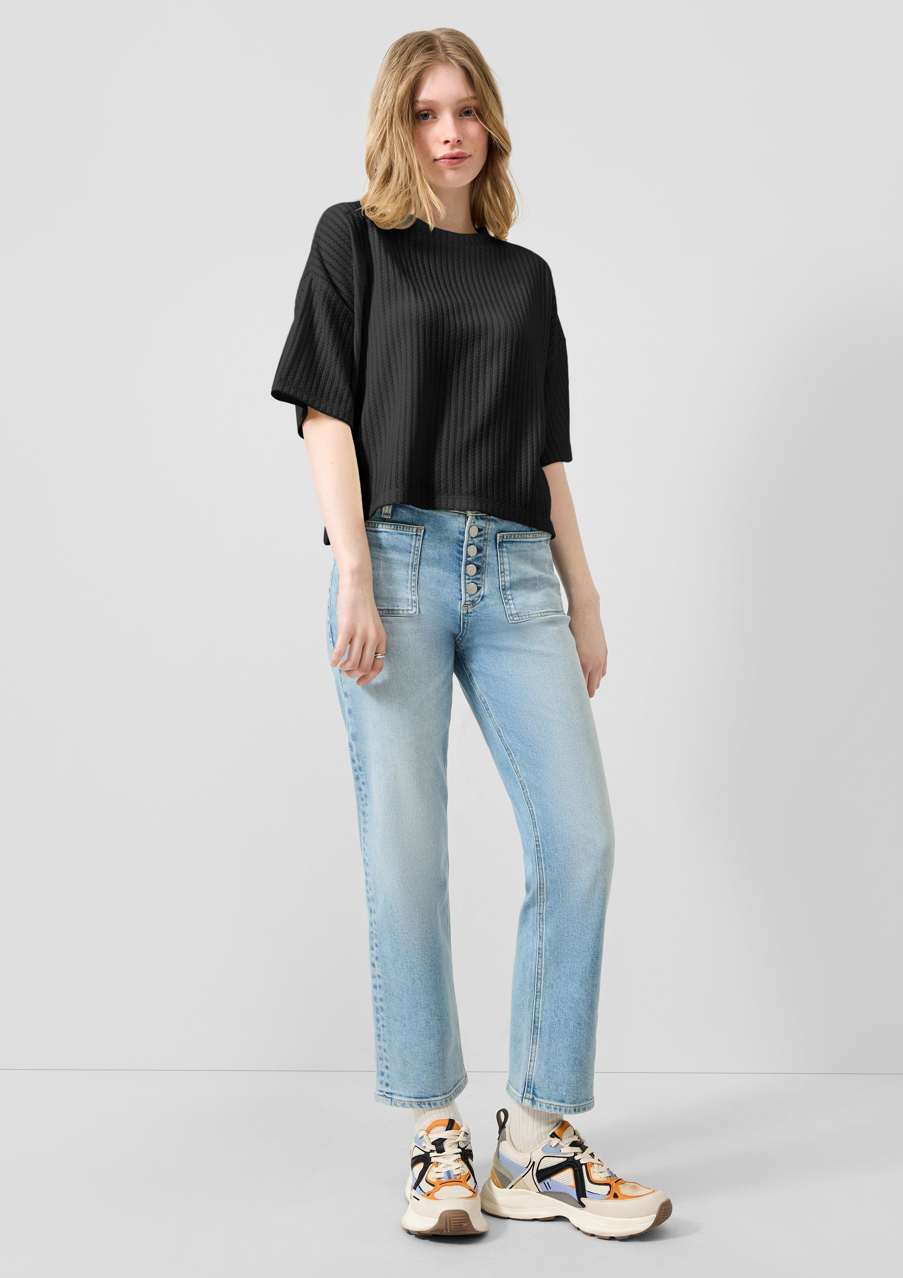 Femmes T-Shirt en noir de QS
