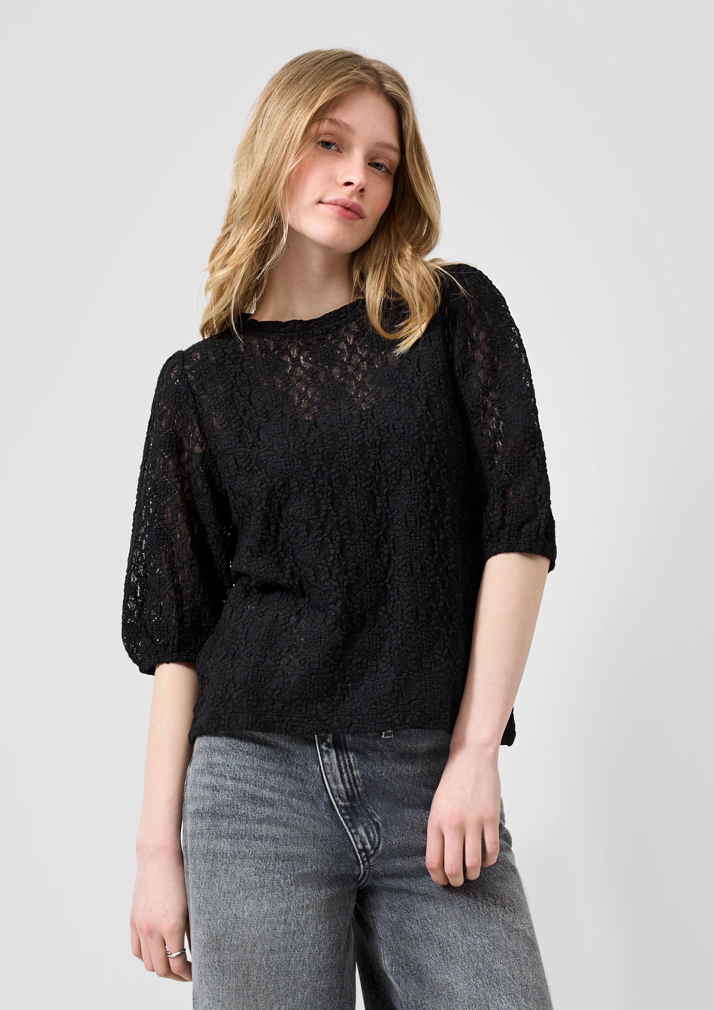 Damen T-Shirt in schwarz von QS