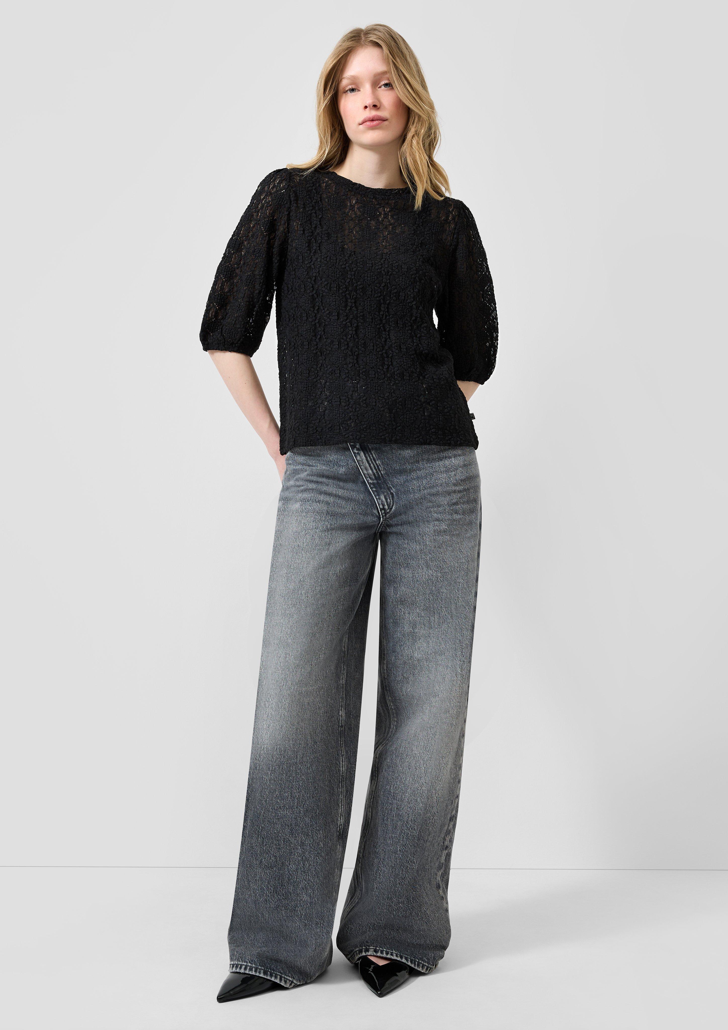 Damen T-Shirt in schwarz von QS