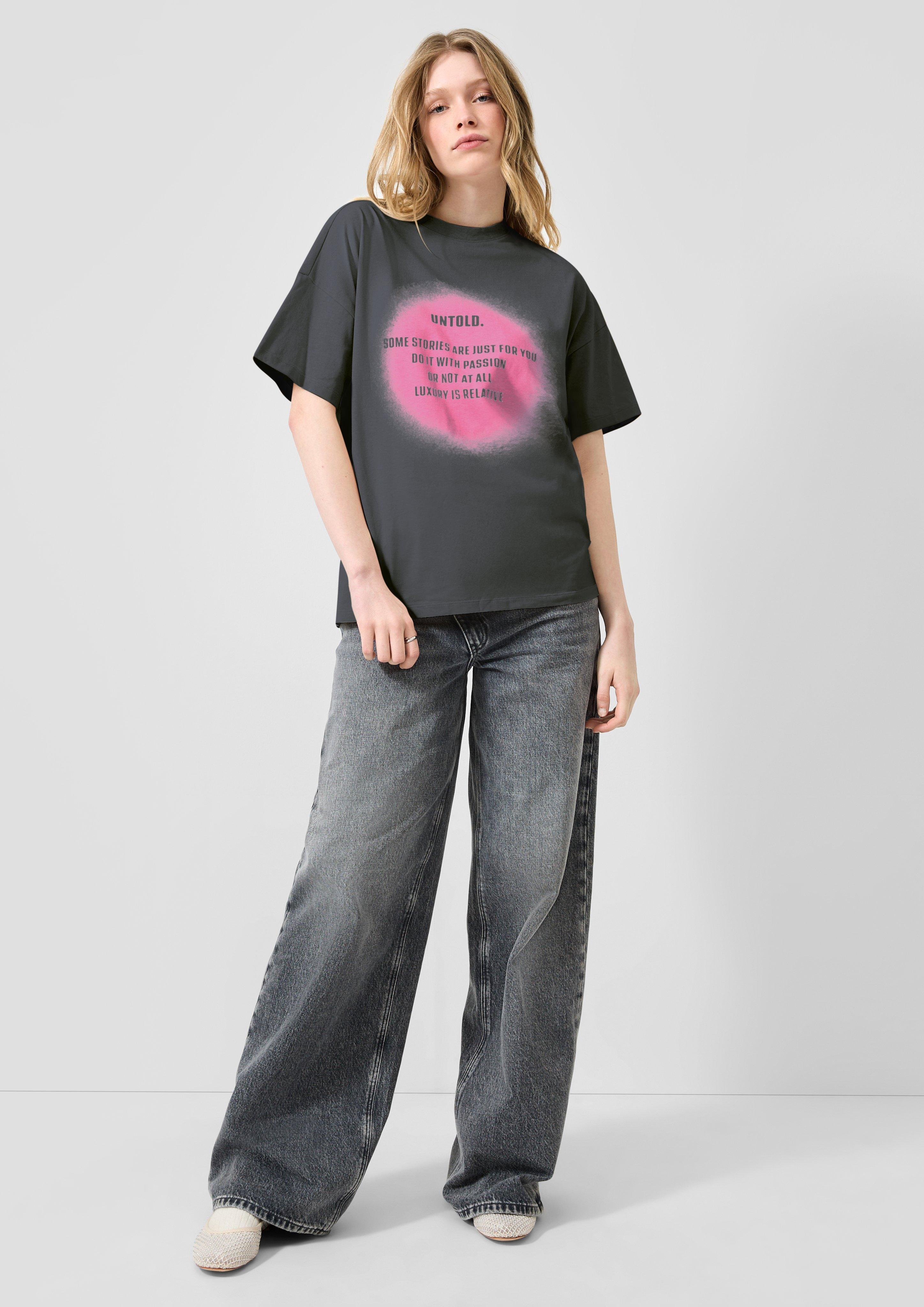 Damen T-Shirt in grau von QS