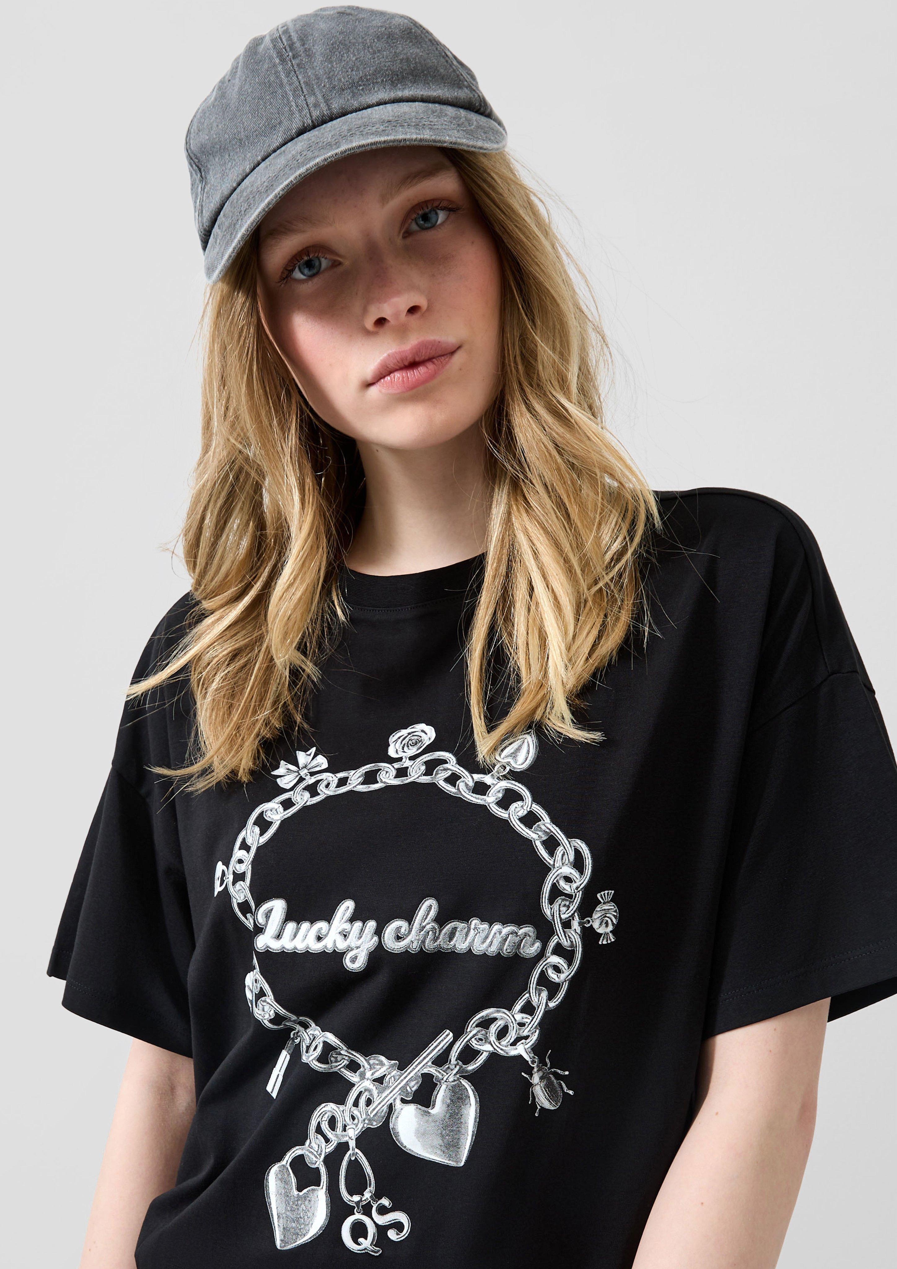Damen T-Shirt in schwarz von QS