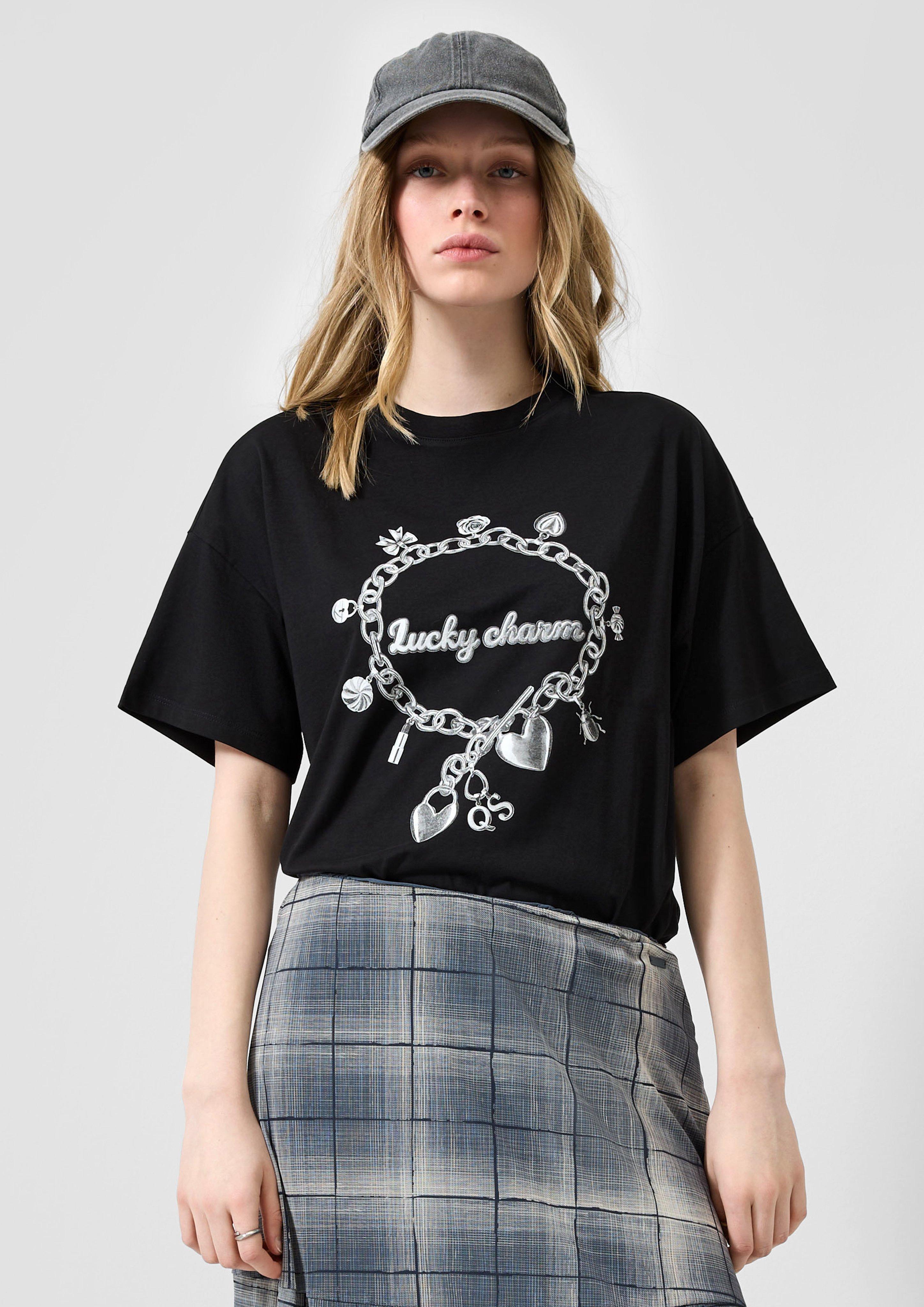 Damen T-Shirt in schwarz von QS