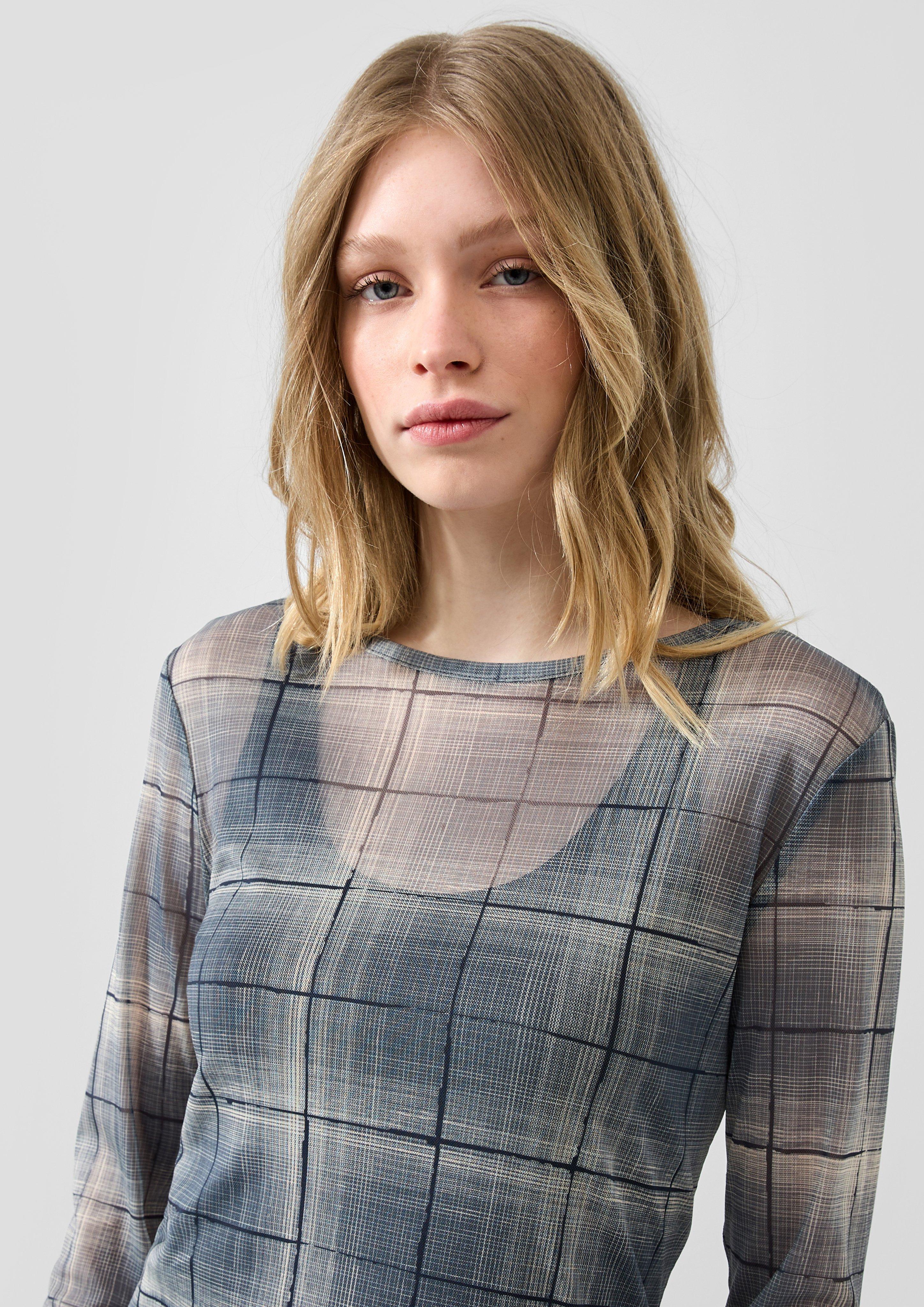 Damen T-Shirt in grau von QS
