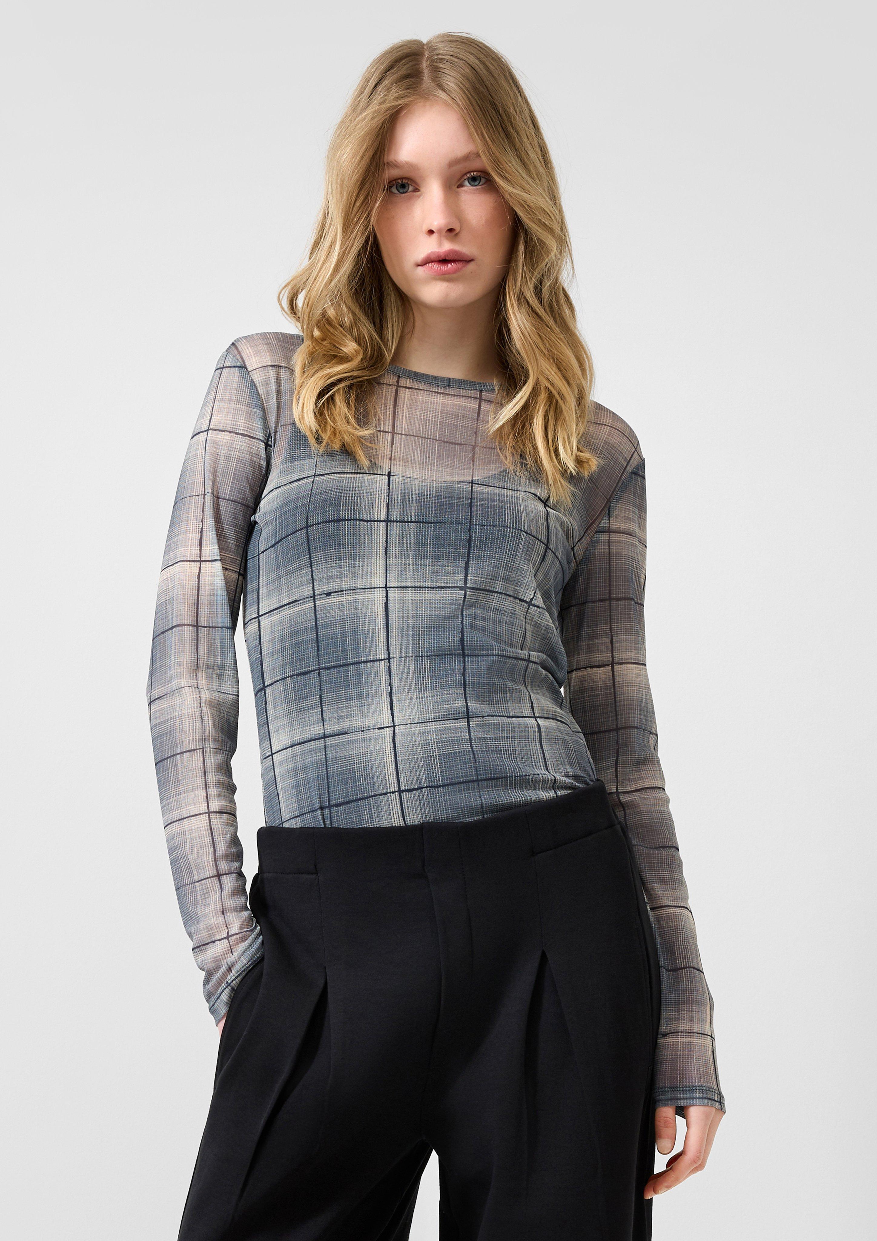 Damen T-Shirt in grau von QS