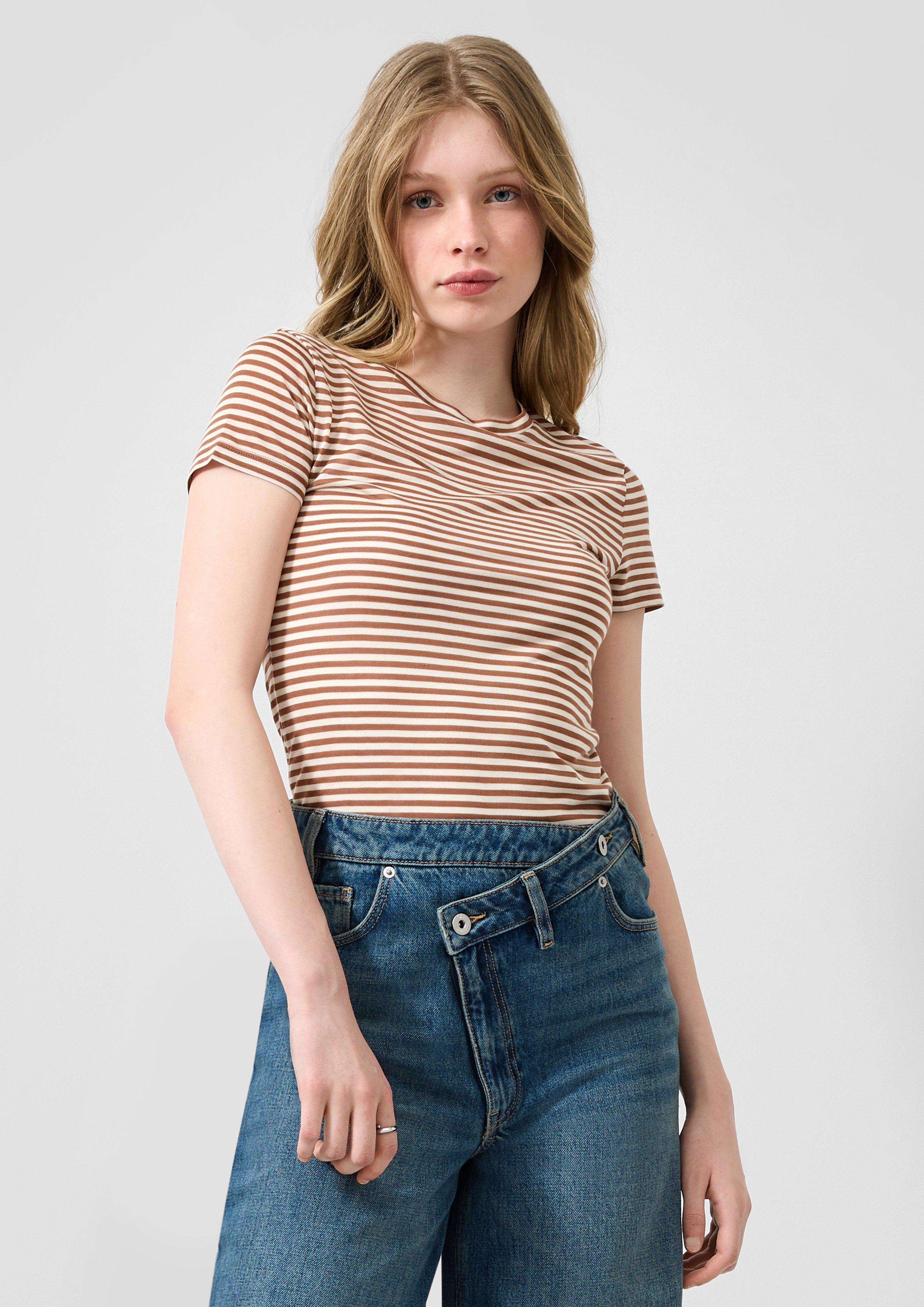 Dames T-shirt in beige van QS