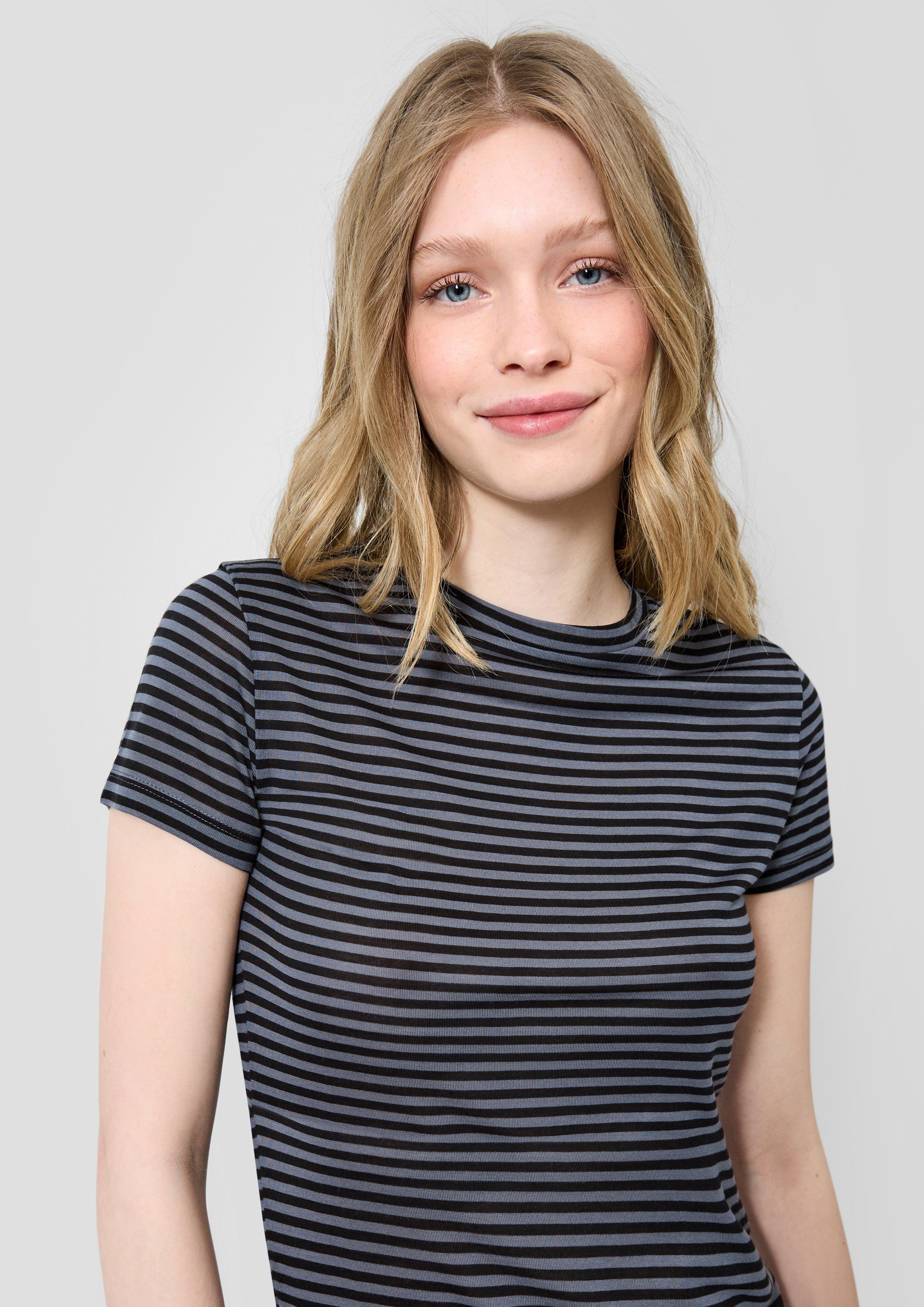 Dames T-shirt in zwart van QS