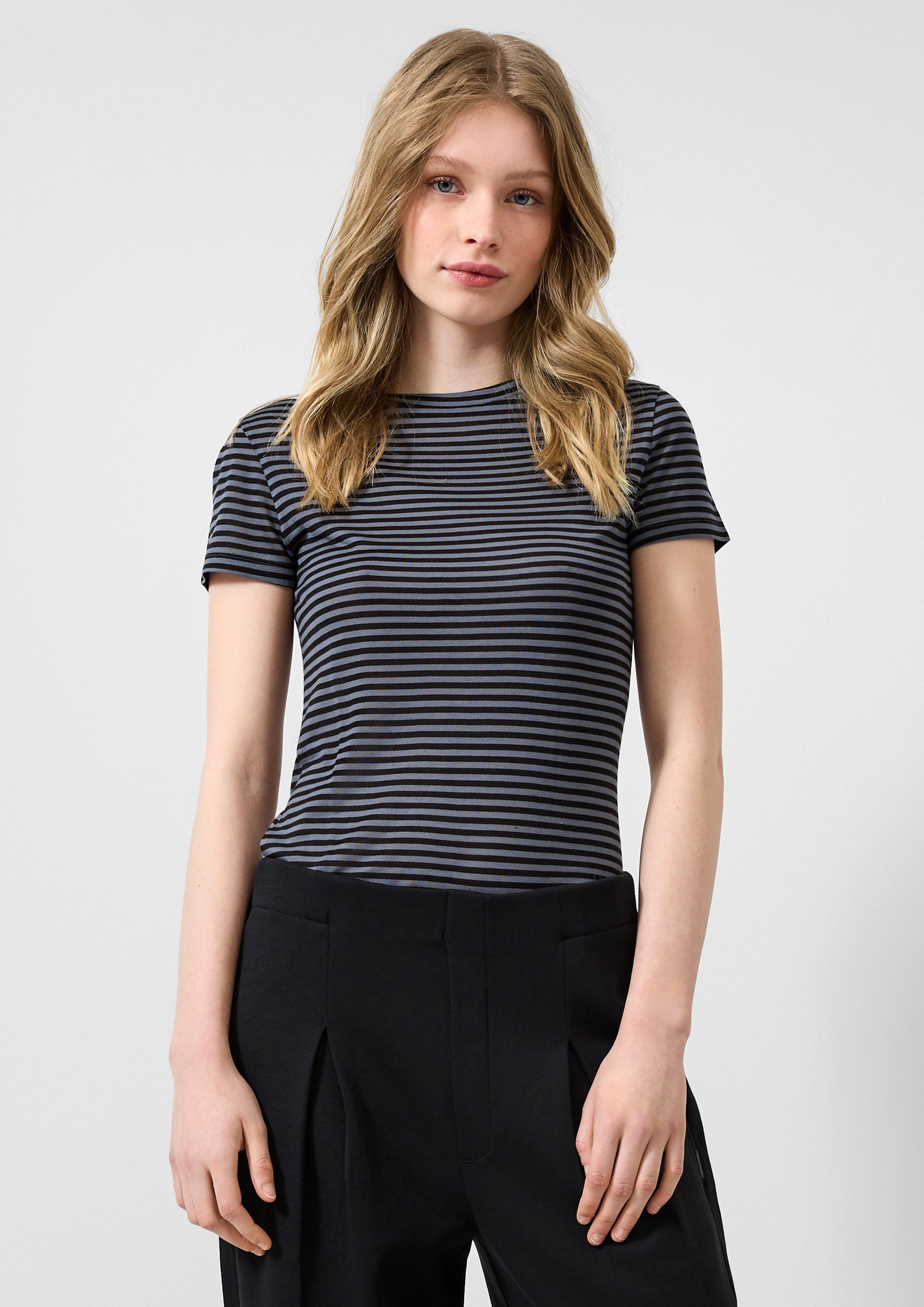 Dames T-shirt in zwart van QS