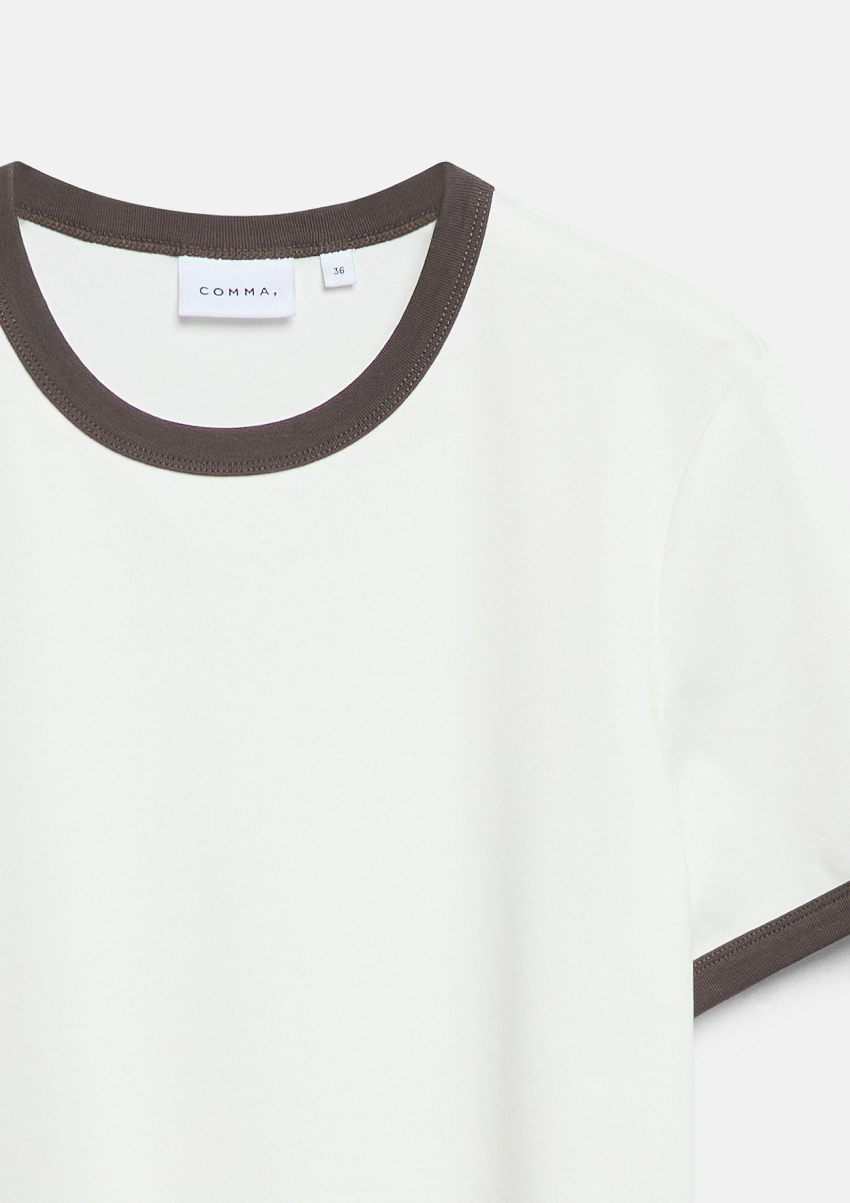 T-Shirt in weiß von COMMA